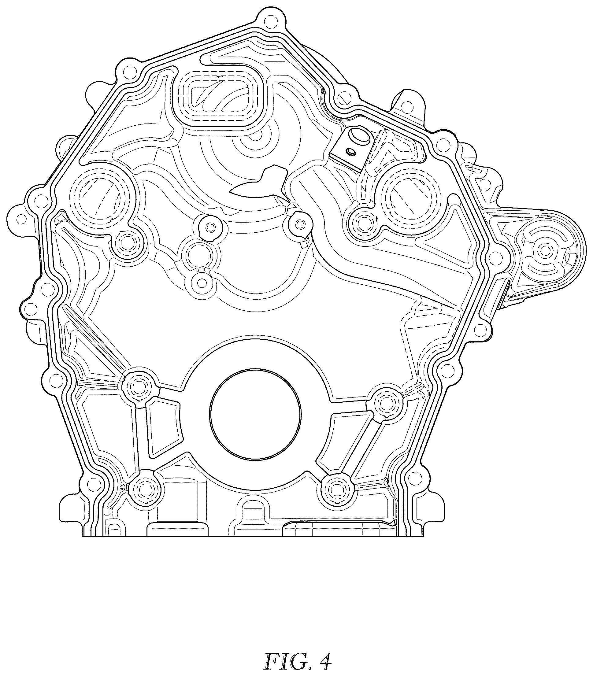 Patent USD1075844 Figure 4 – Timing cover