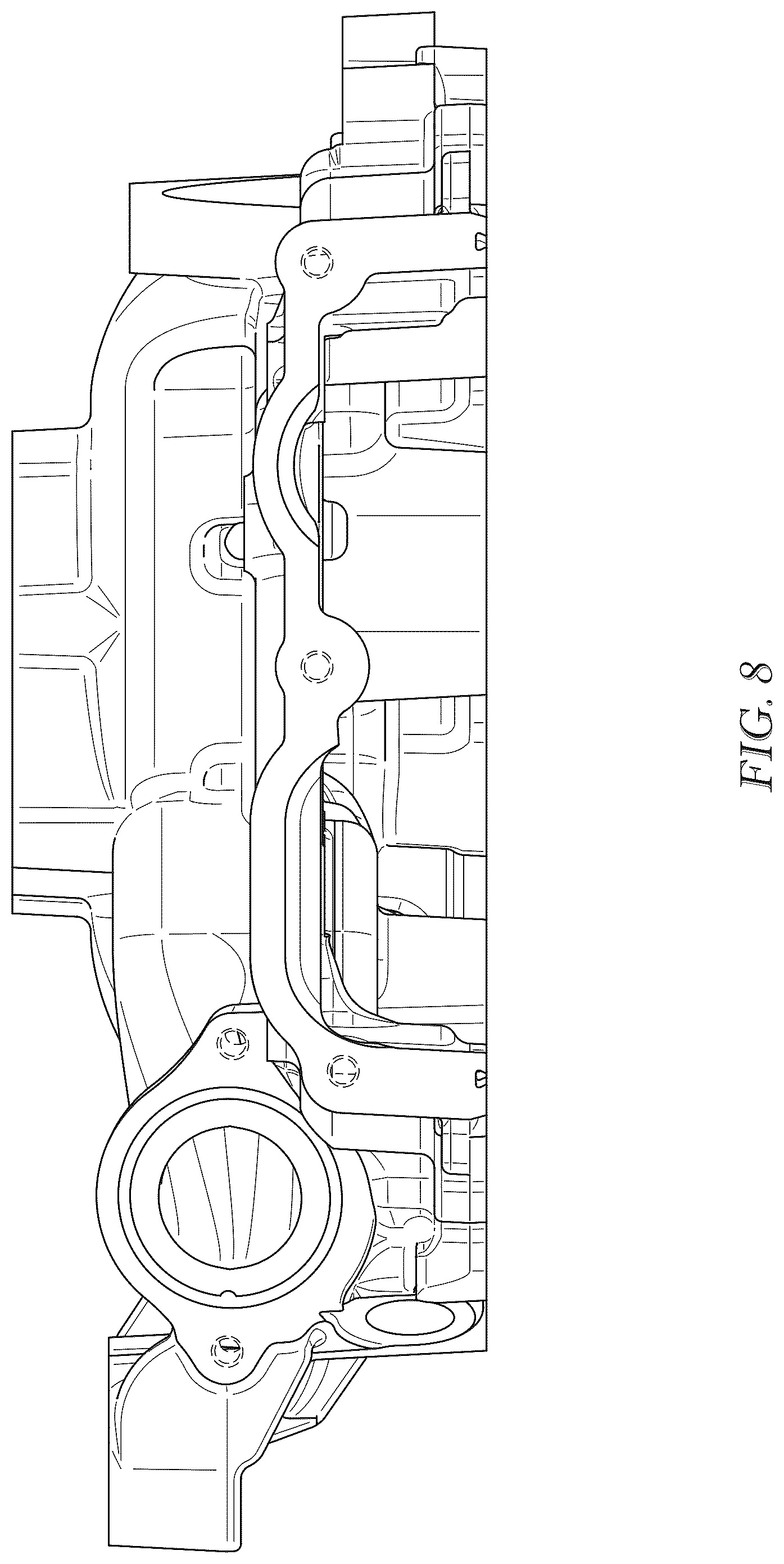 Patent USD1075844 Figure 8 – Timing cover