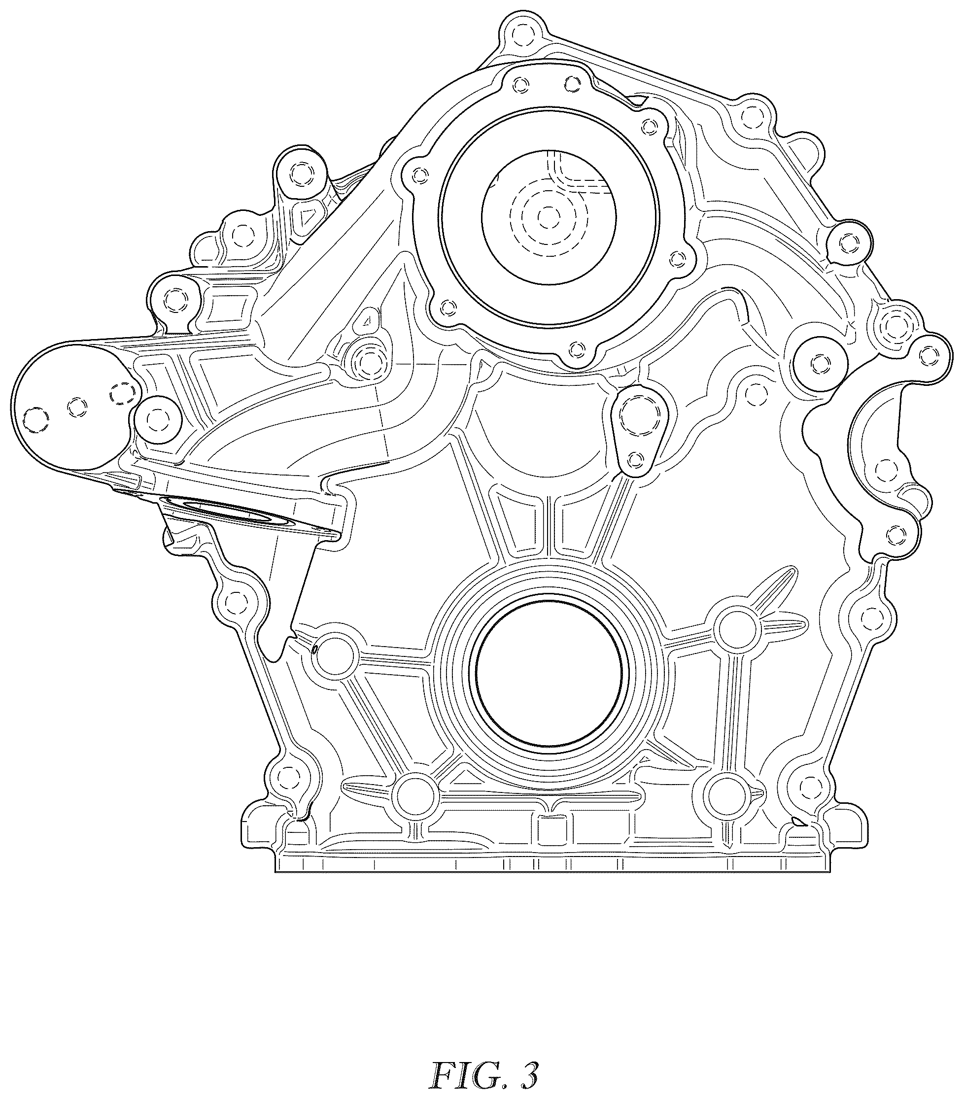 Patent USD1075845 Figure 3 – Timing cover