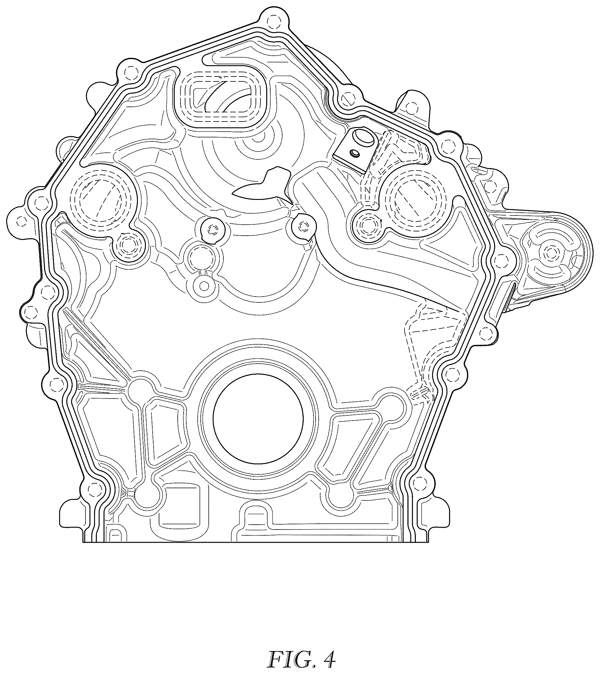 Patent USD1075845 Figure 4 – Timing cover