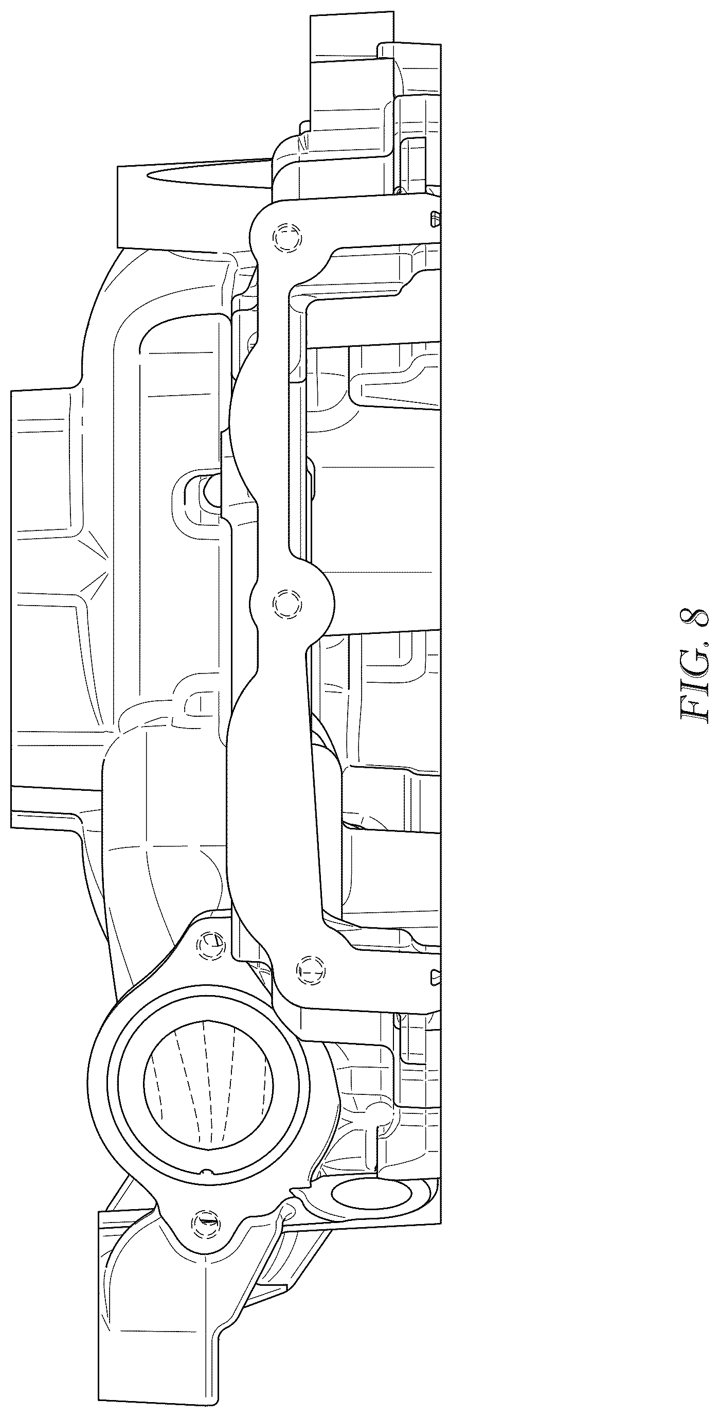 Patent USD1075845 Figure 8 – Timing cover