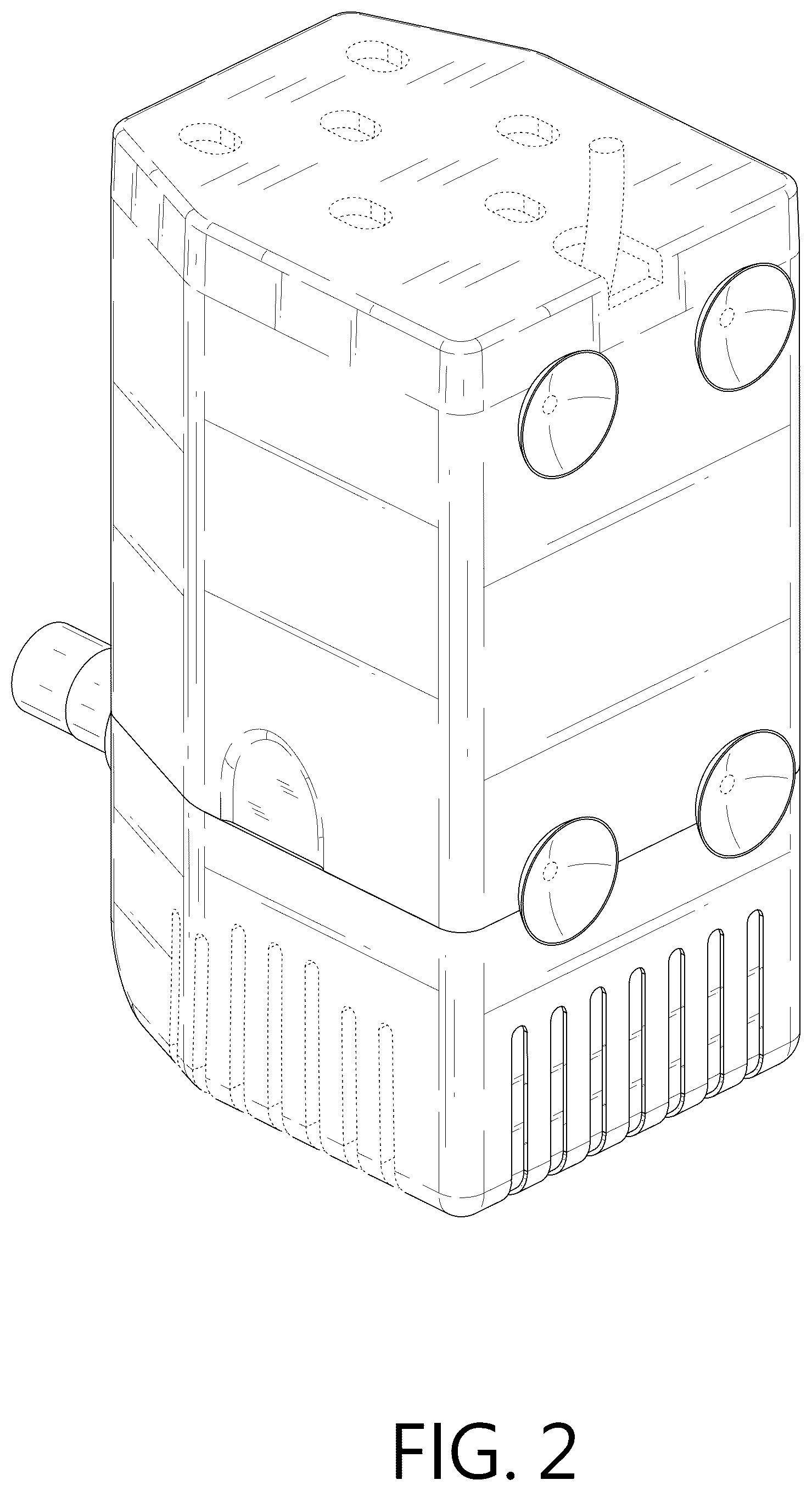 Patent USD1075847 Figure 2 – Adjustable water pump case