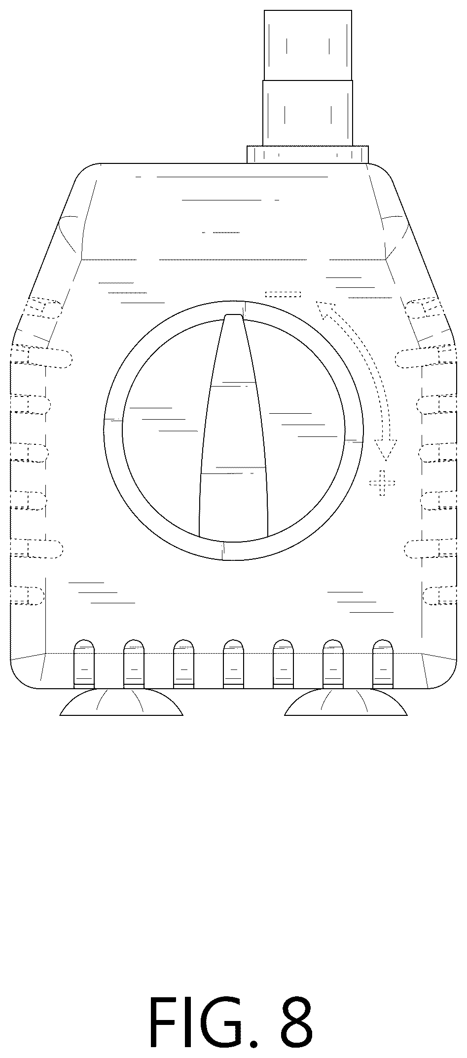 Patent USD1075847 Figure 8 – Adjustable water pump case
