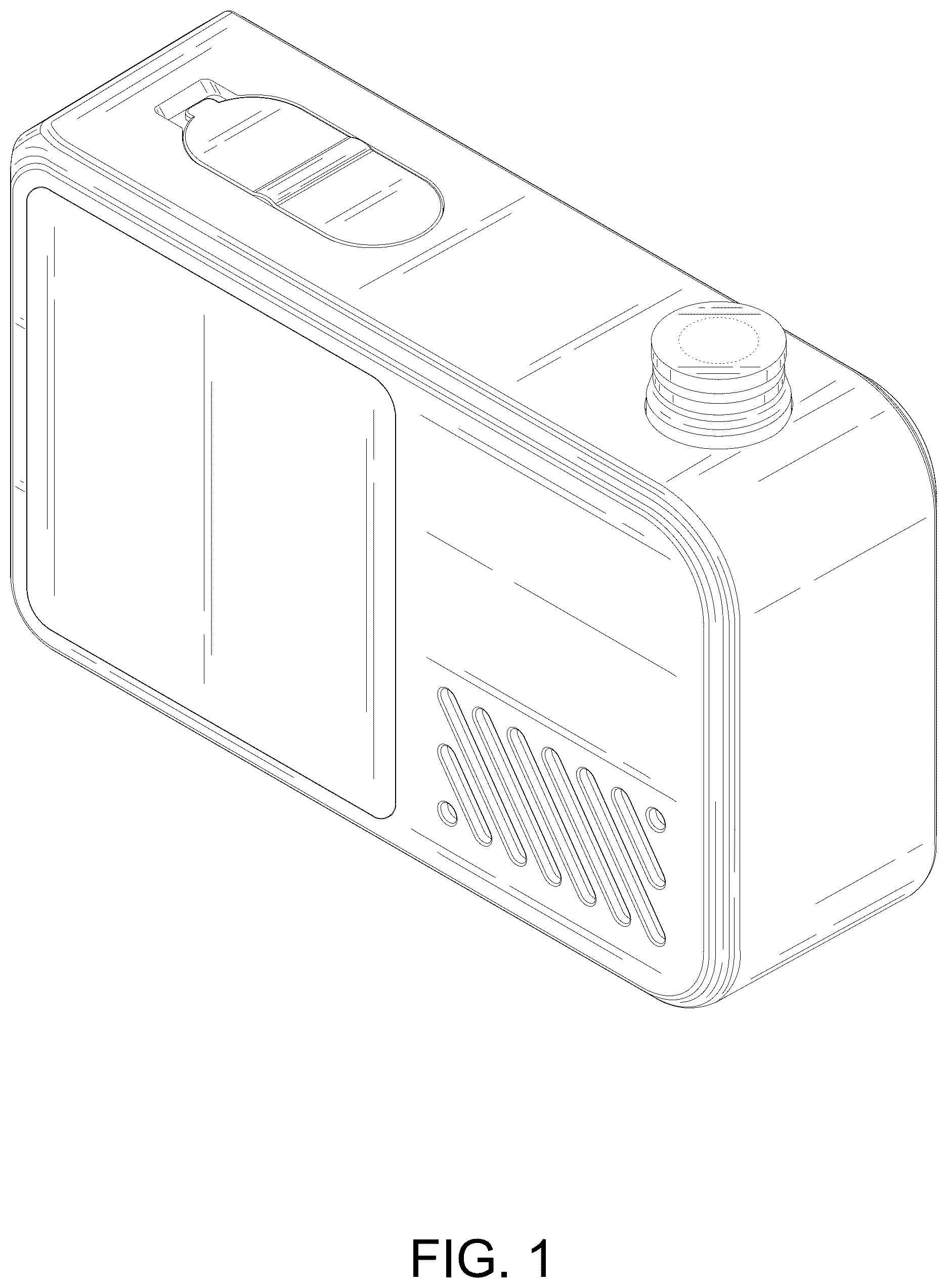 Patent USD1075850 Figure 1 – Rectangular water pump