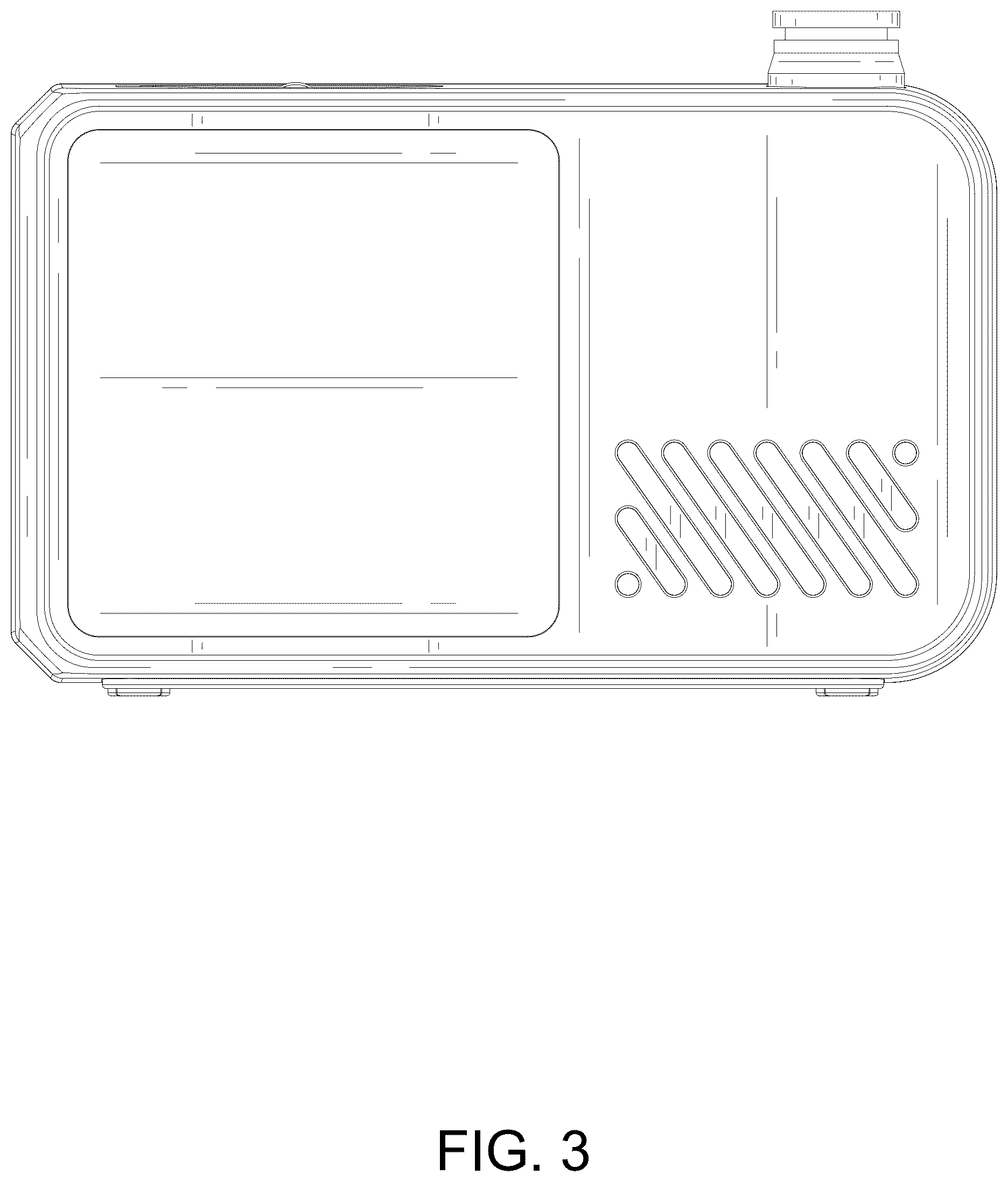 Patent USD1075850 Figure 3 – Rectangular water pump