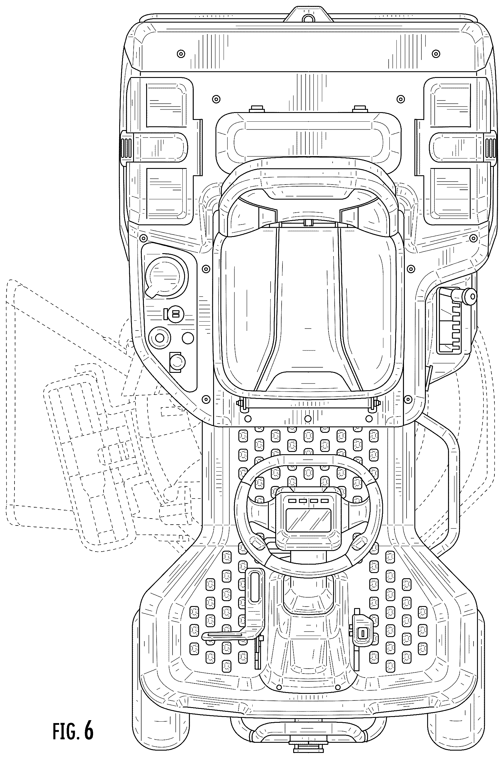 Patent USD1075851 Figure 6 – Mower