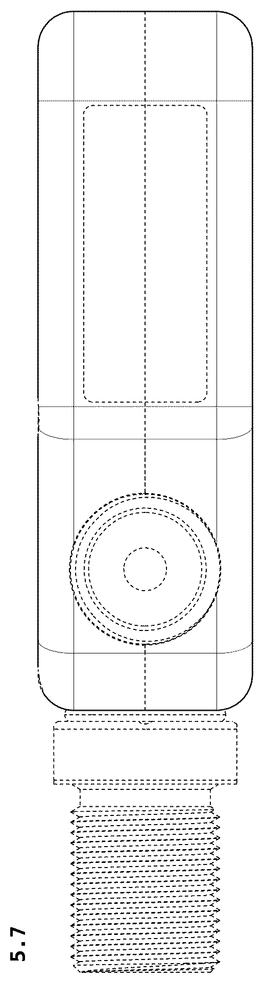 Patent USD1075853 Figure 7 – Air excavator hose handle