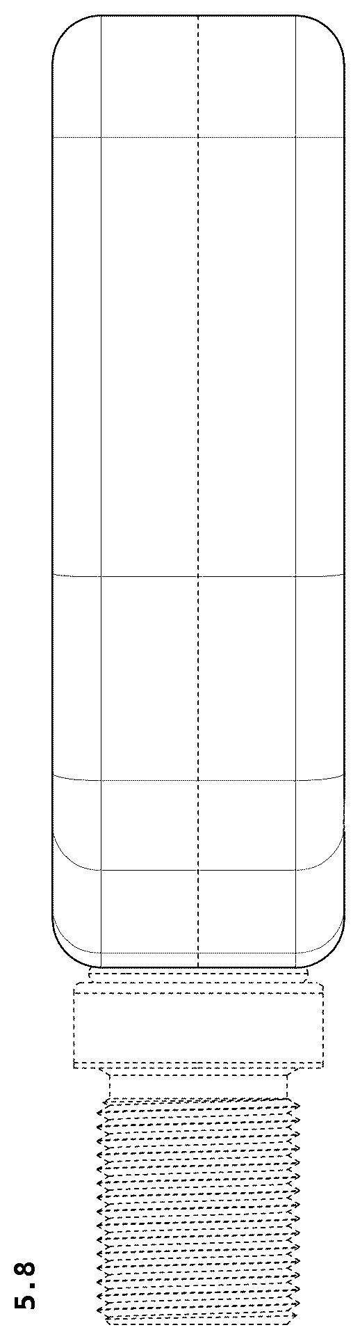 Patent USD1075853 Figure 8 – Air excavator hose handle