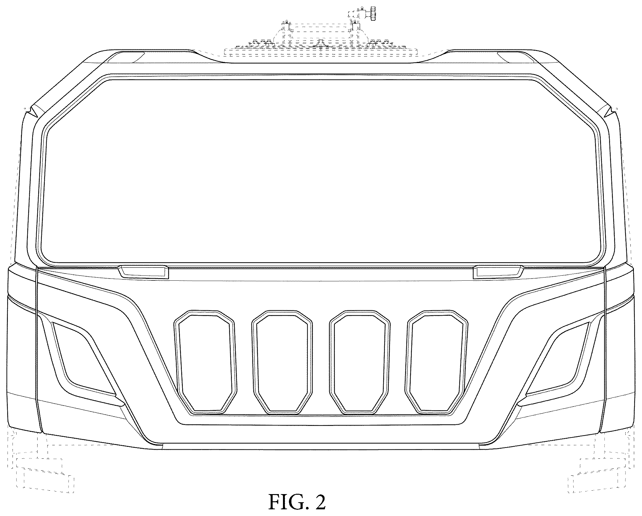 Patent USD1075854 Figure 2 – Cabin for vehicles