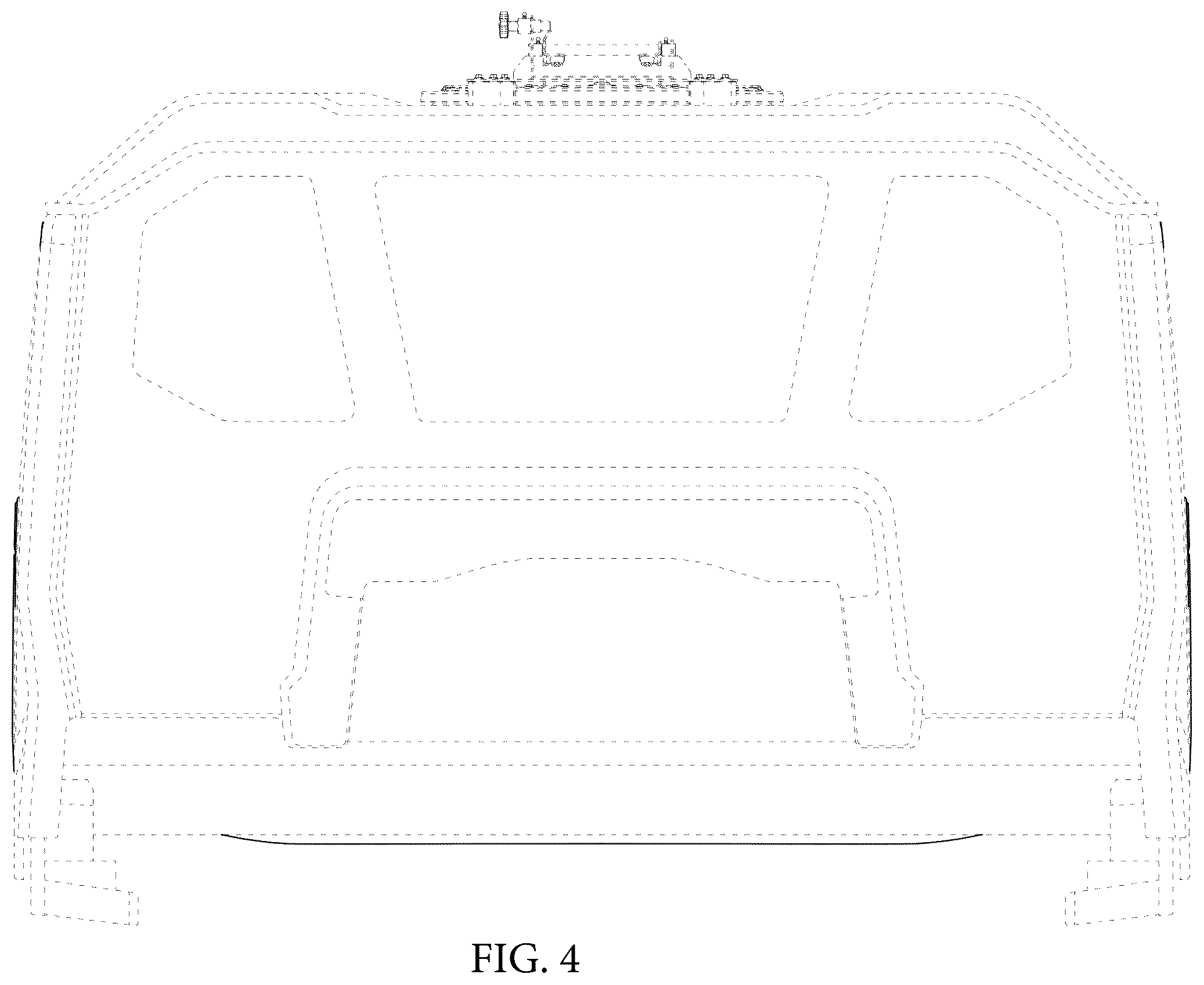 Patent USD1075854 Figure 4 – Cabin for vehicles