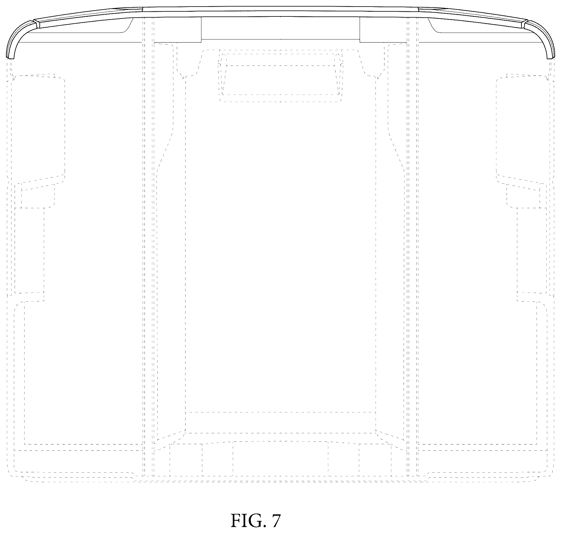 Patent USD1075854 Figure 7 – Cabin for vehicles