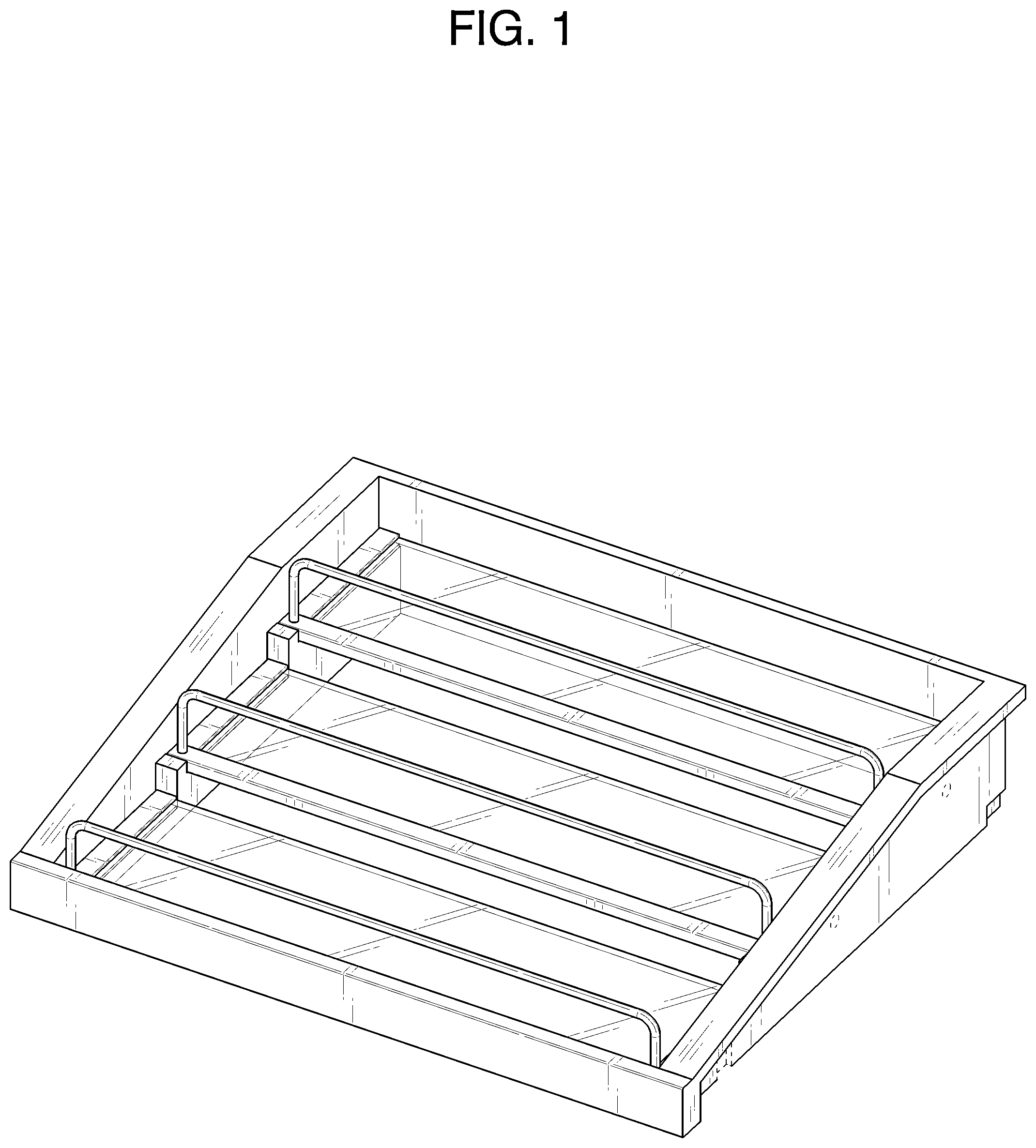 Patent USD1075856 Figure 1 – Interior component for refrigerator