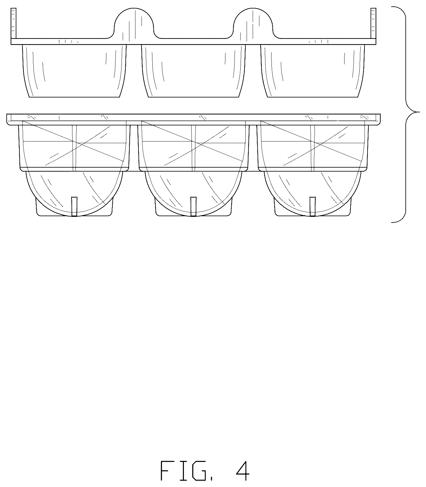 Patent USD1075857 Figure 4 – Ice cube tray