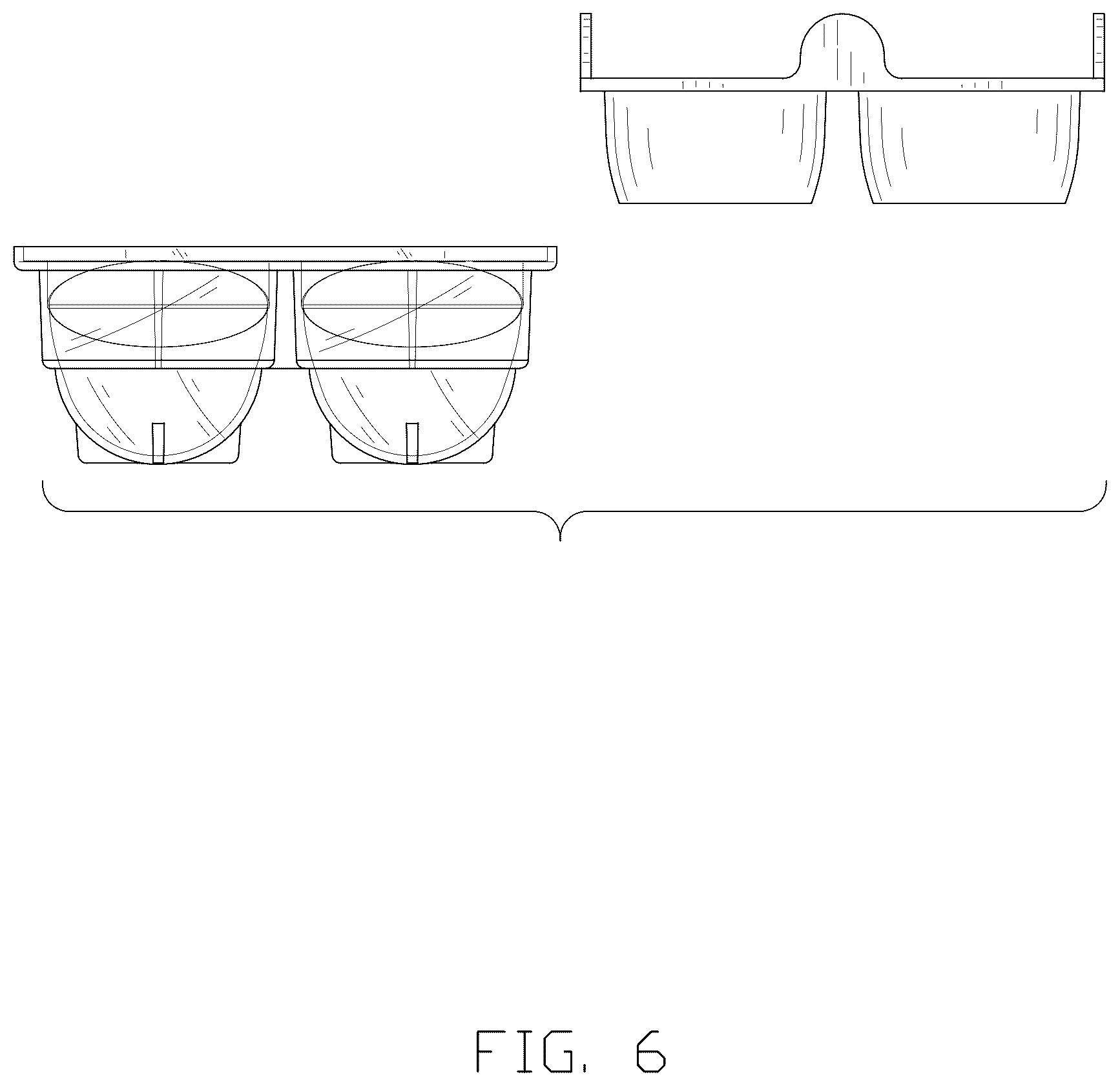 Patent USD1075857 Figure 6 – Ice cube tray