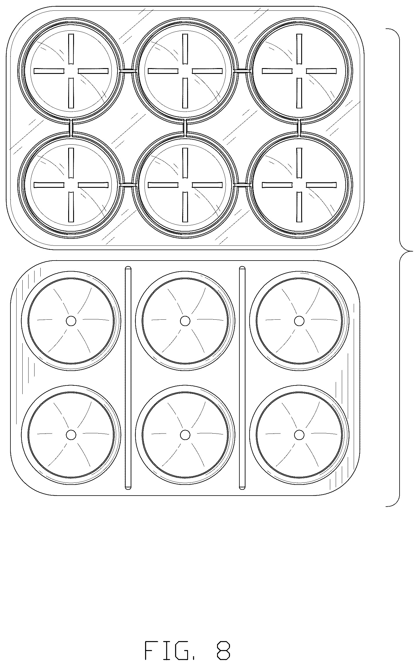 Patent USD1075857 Figure 8 – Ice cube tray