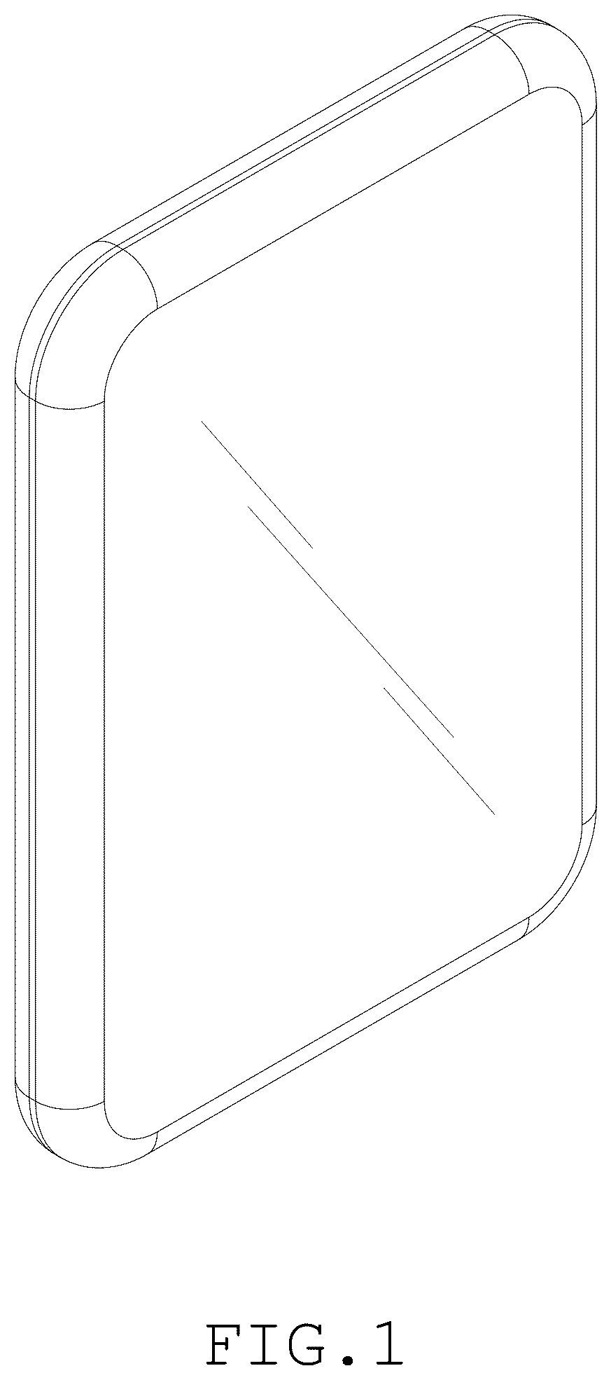 Patent USD1075858 Figure 1 – Refrigerator door