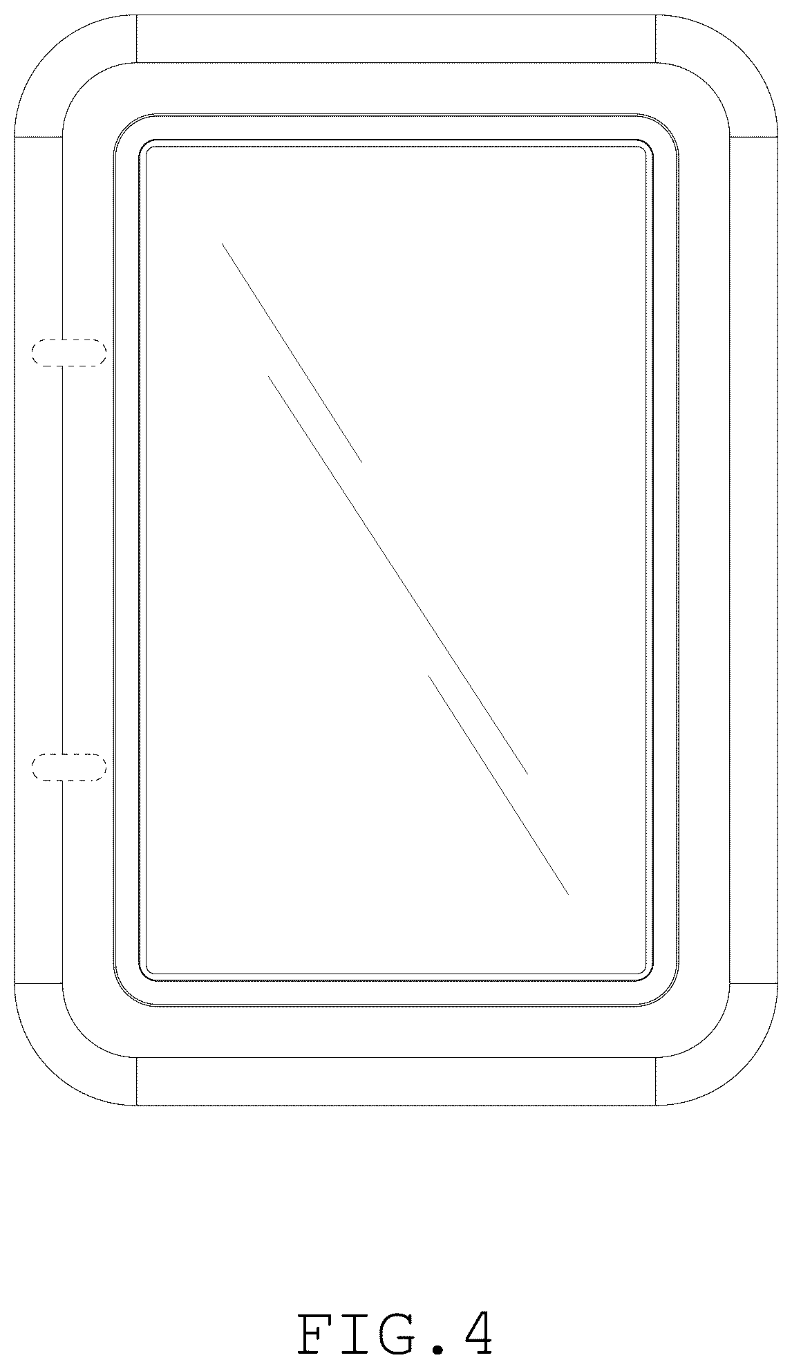 Patent USD1075858 Figure 4 – Refrigerator door
