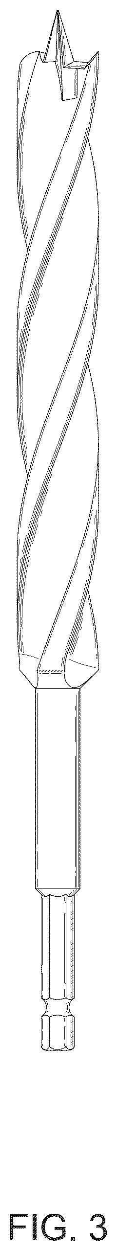 Patent USD1075860 Figure 3 – Woodworking cutting drill