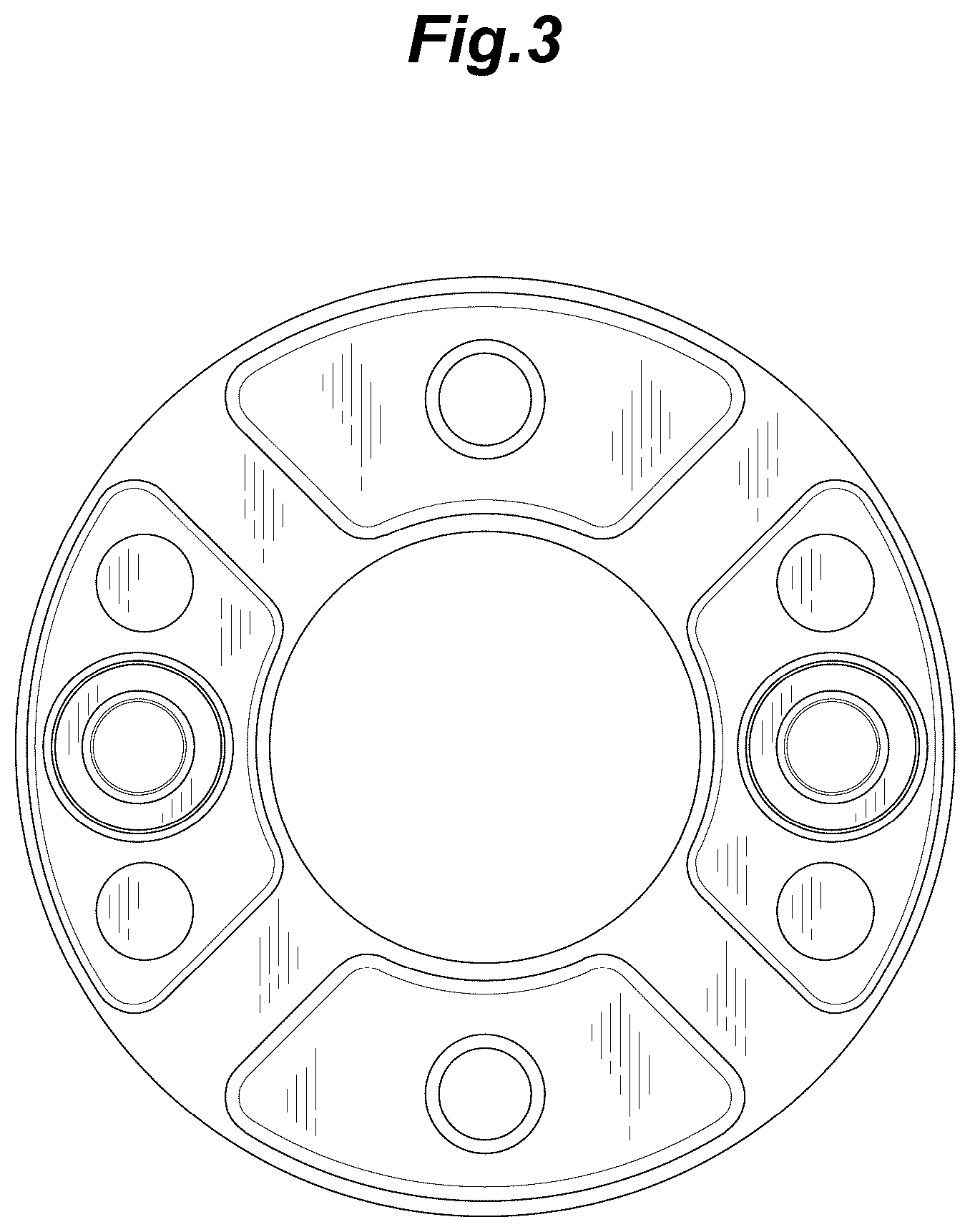 Patent USD1075863 Figure 3 – Element for power transmission coupling