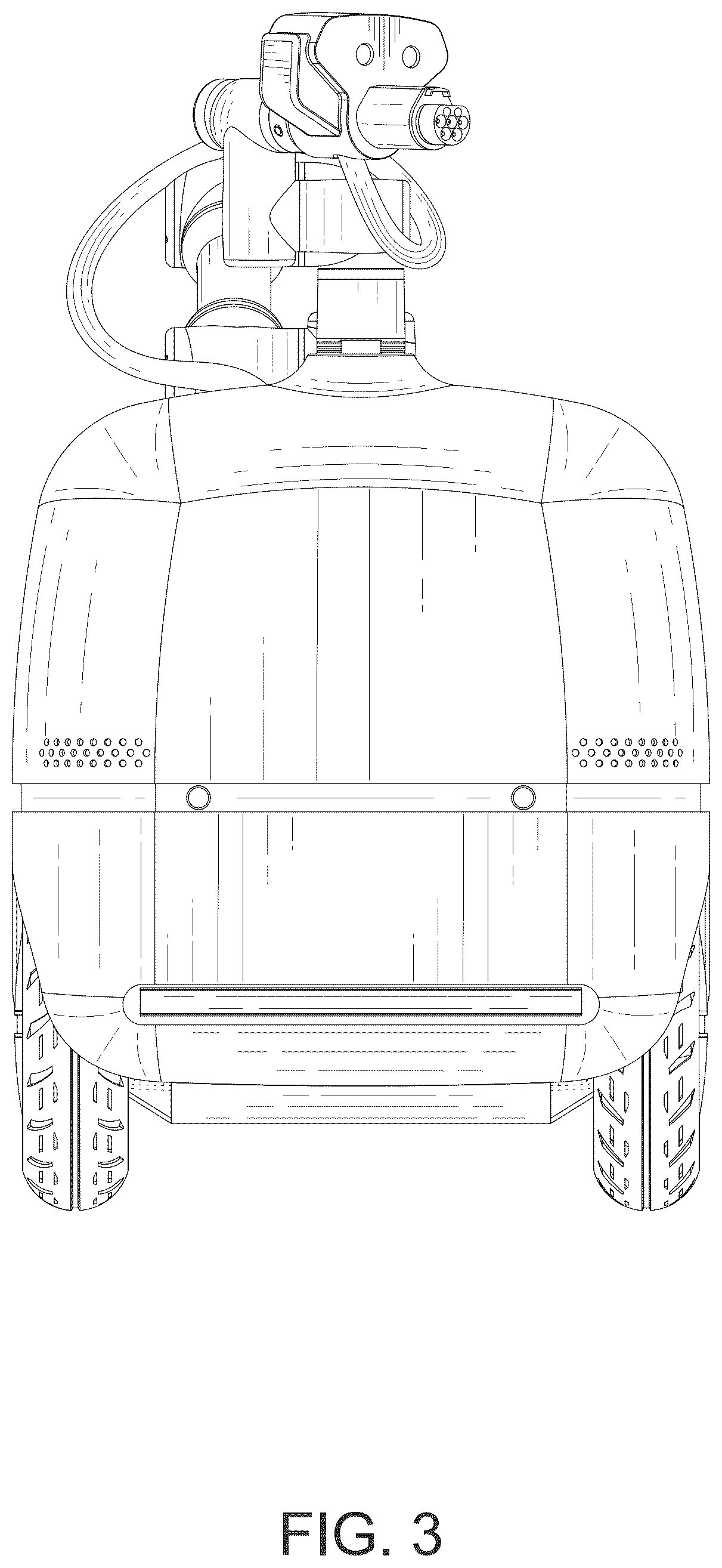 Patent USD1075864 Figure 3 – Charging robot