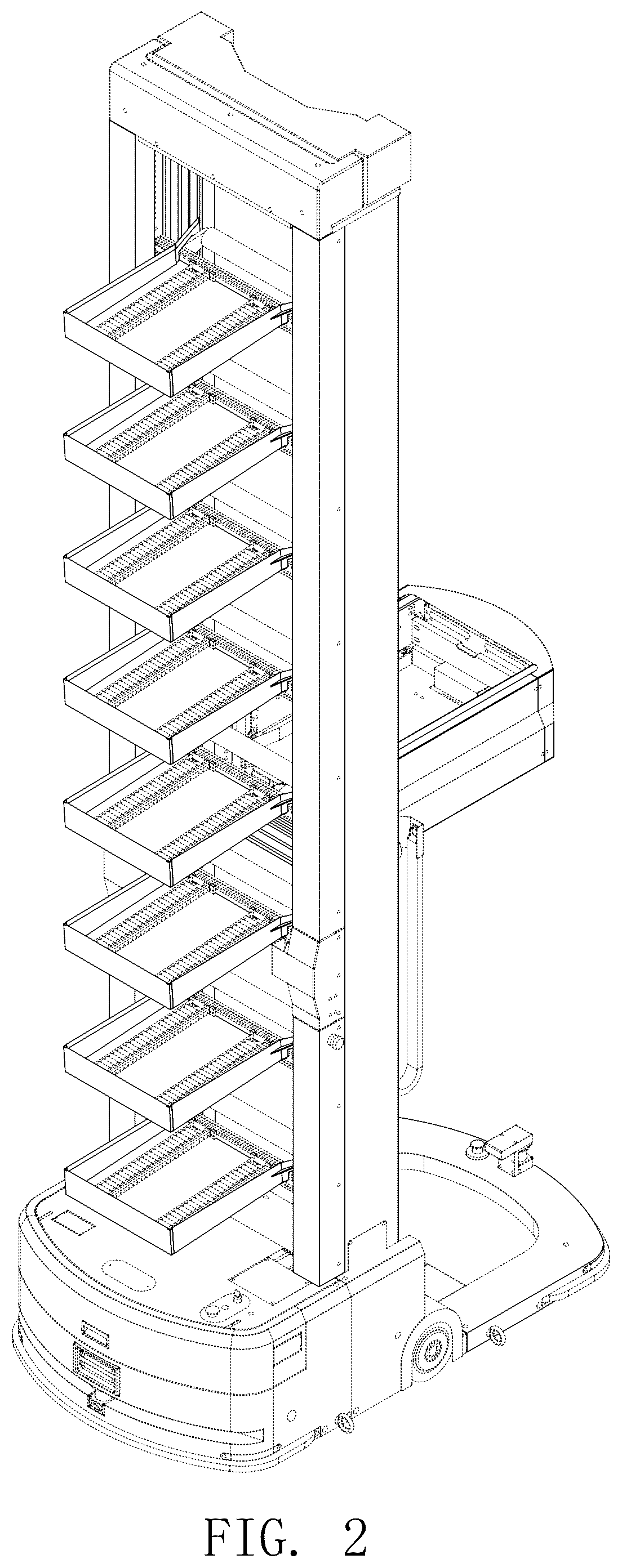 Patent USD1075865 Figure 2 – Warehouse robot