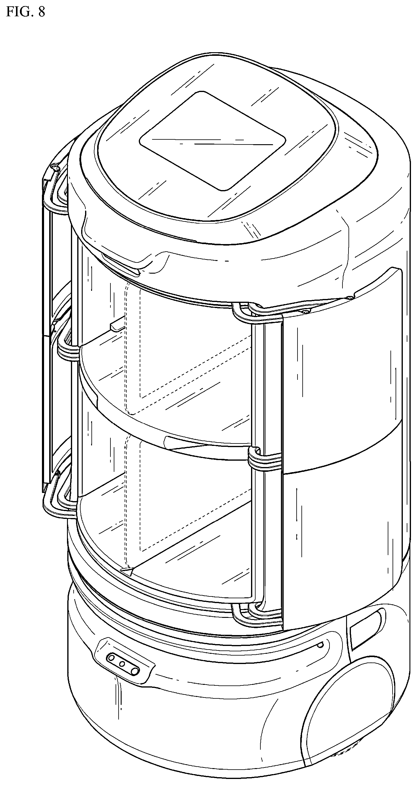 Patent USD1075866 Figure 8 – Robot