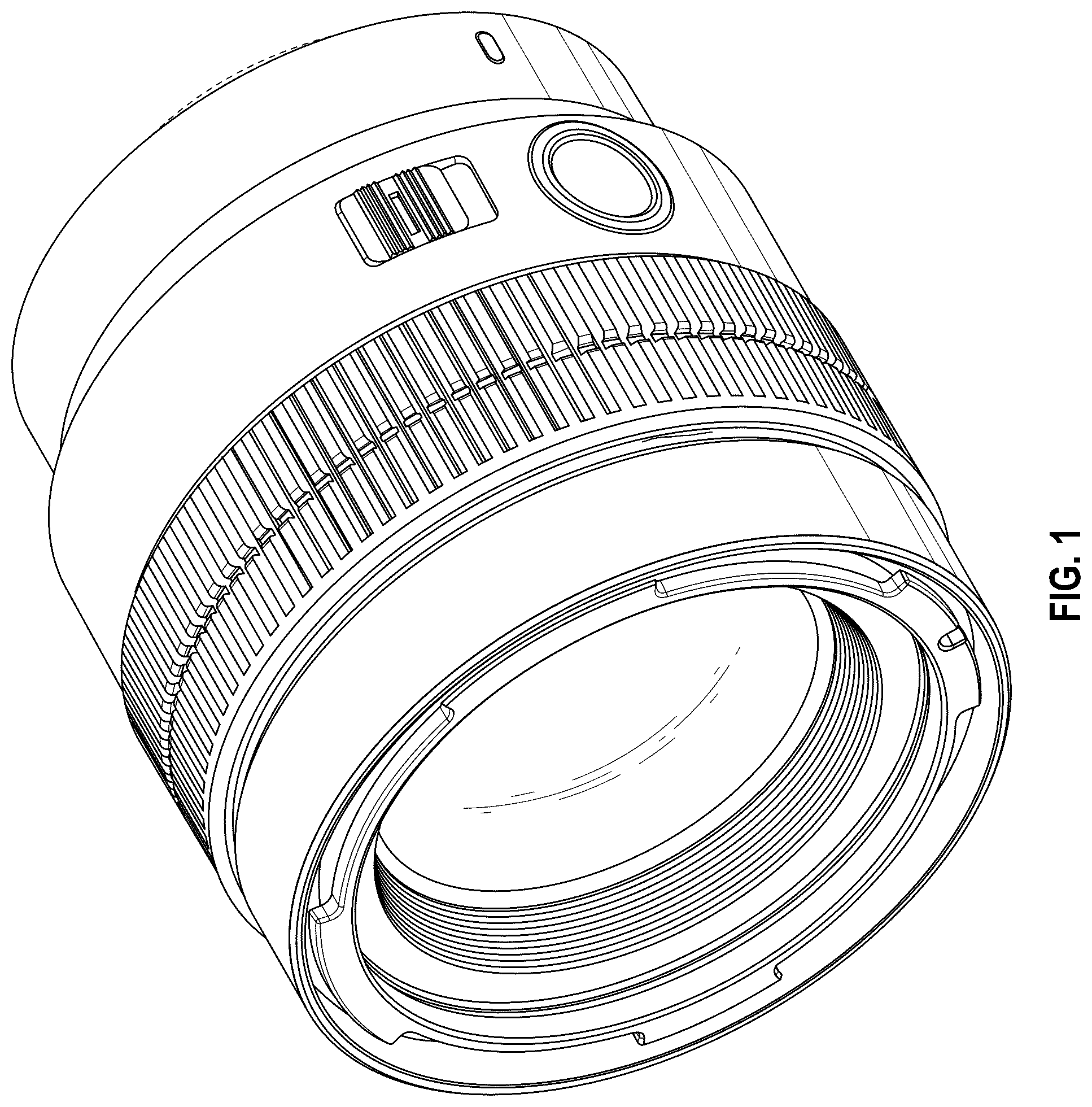 Patent USD1075881 Figure 1 – Interchangeable lens for camera