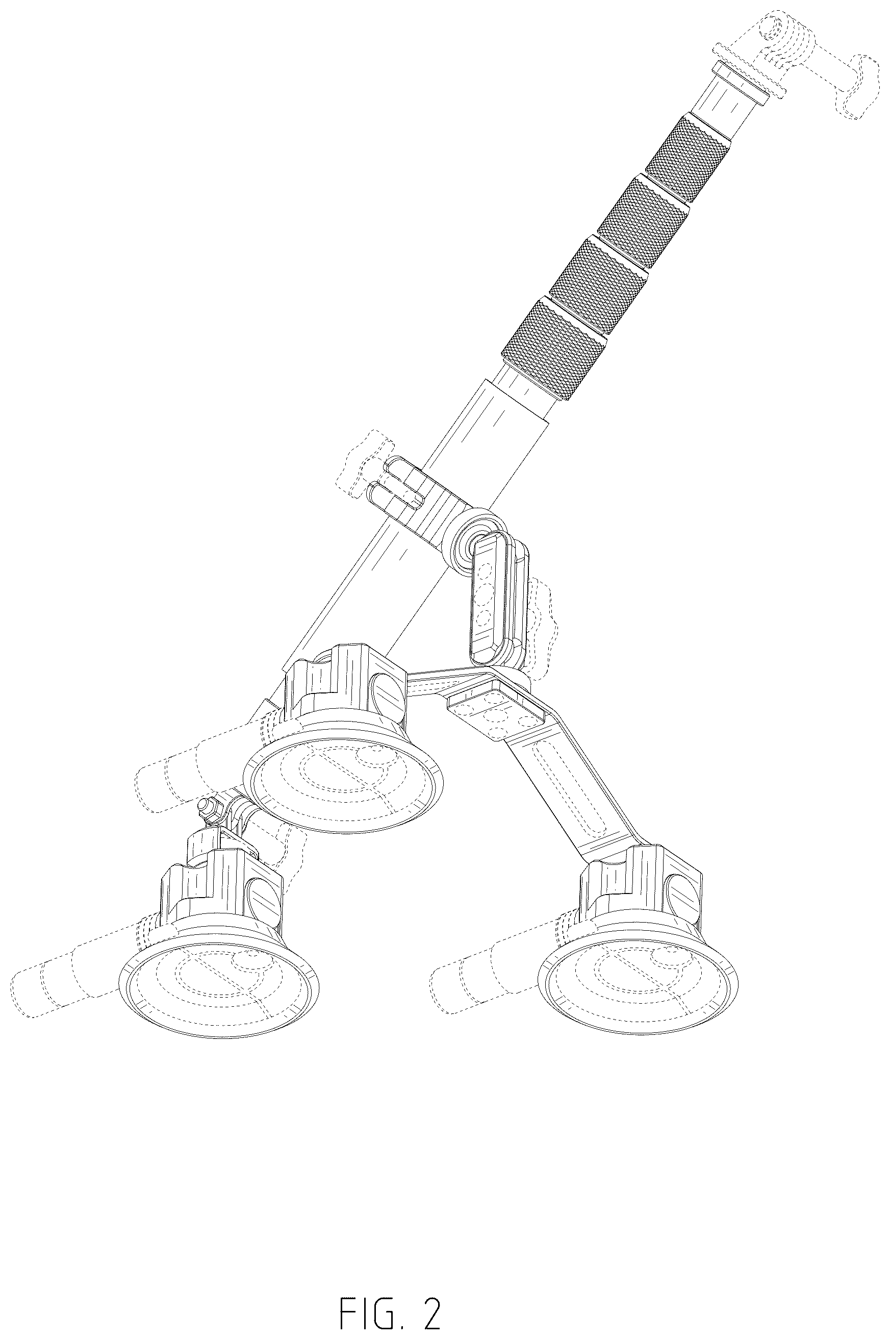 Patent USD1075885 Figure 2 – Suction cup mount