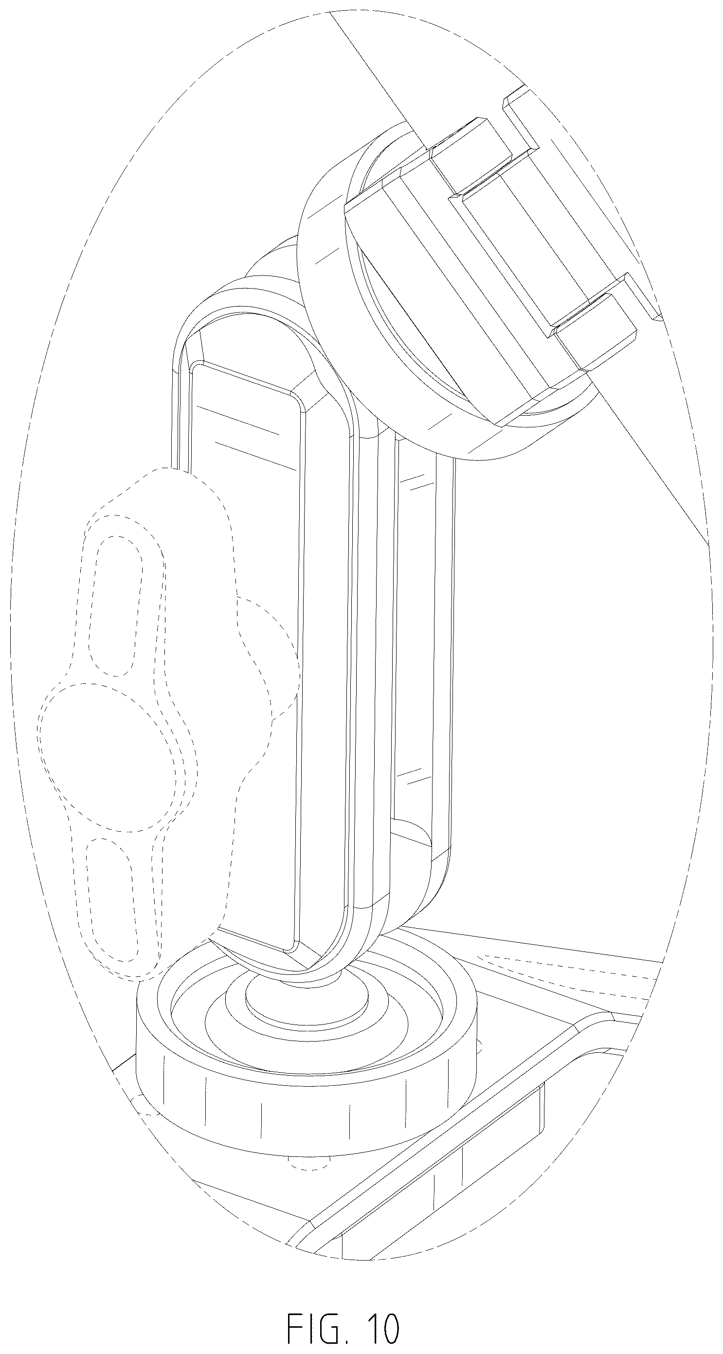 Patent USD1075885 Figure 10 – Suction cup mount