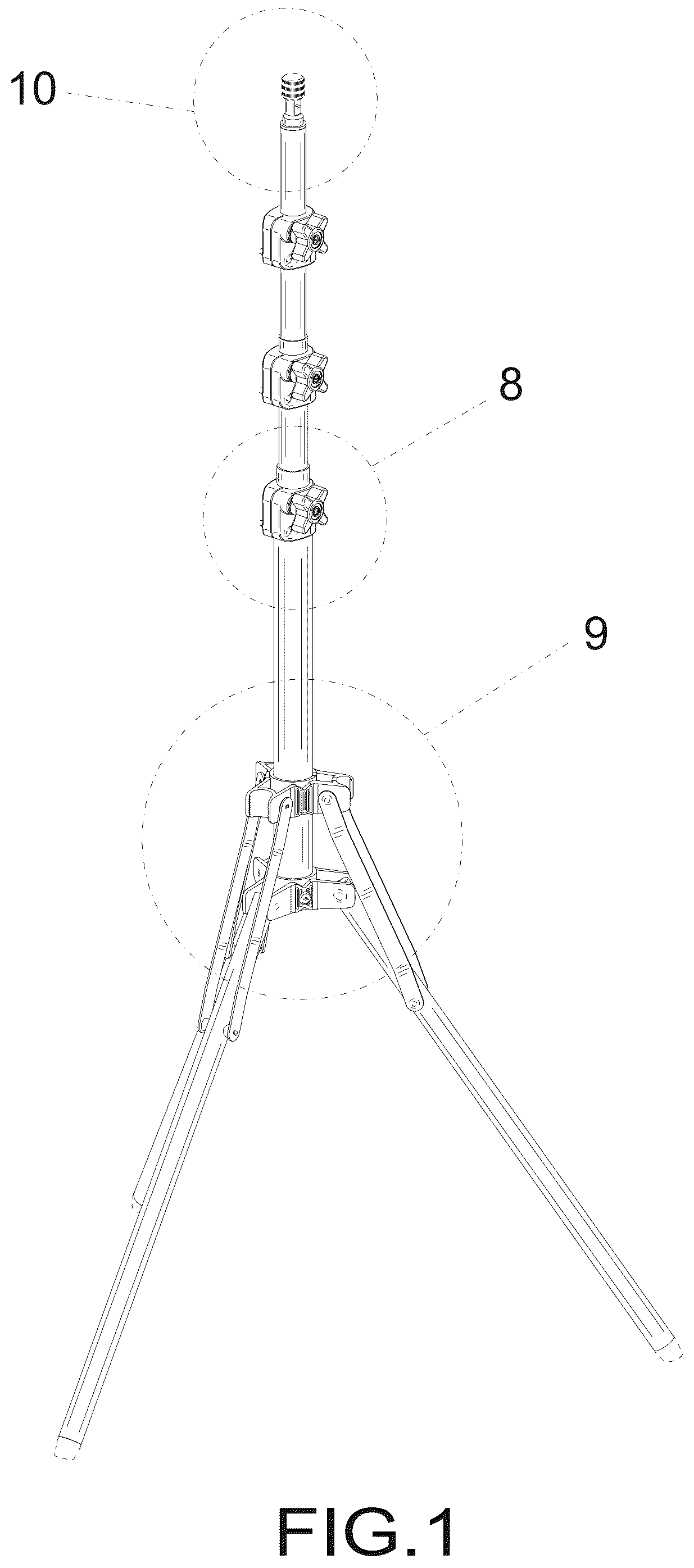 Patent USD1075886 — Light stand — Figure 1