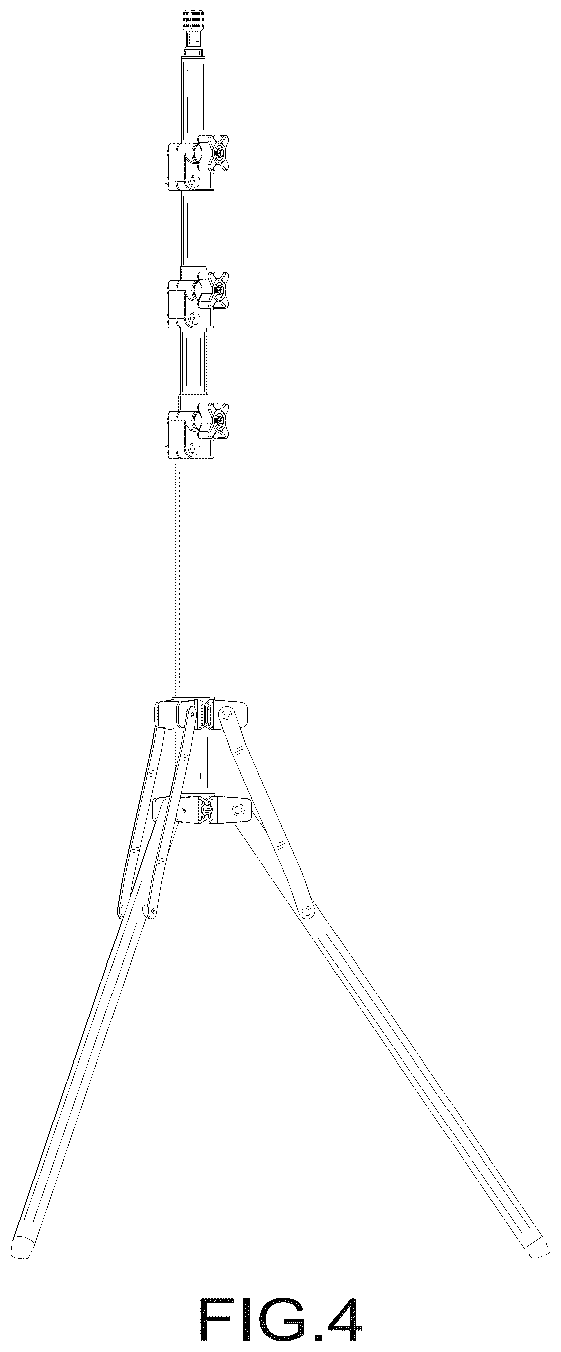 Patent USD1075886 Figure 4 – Light stand