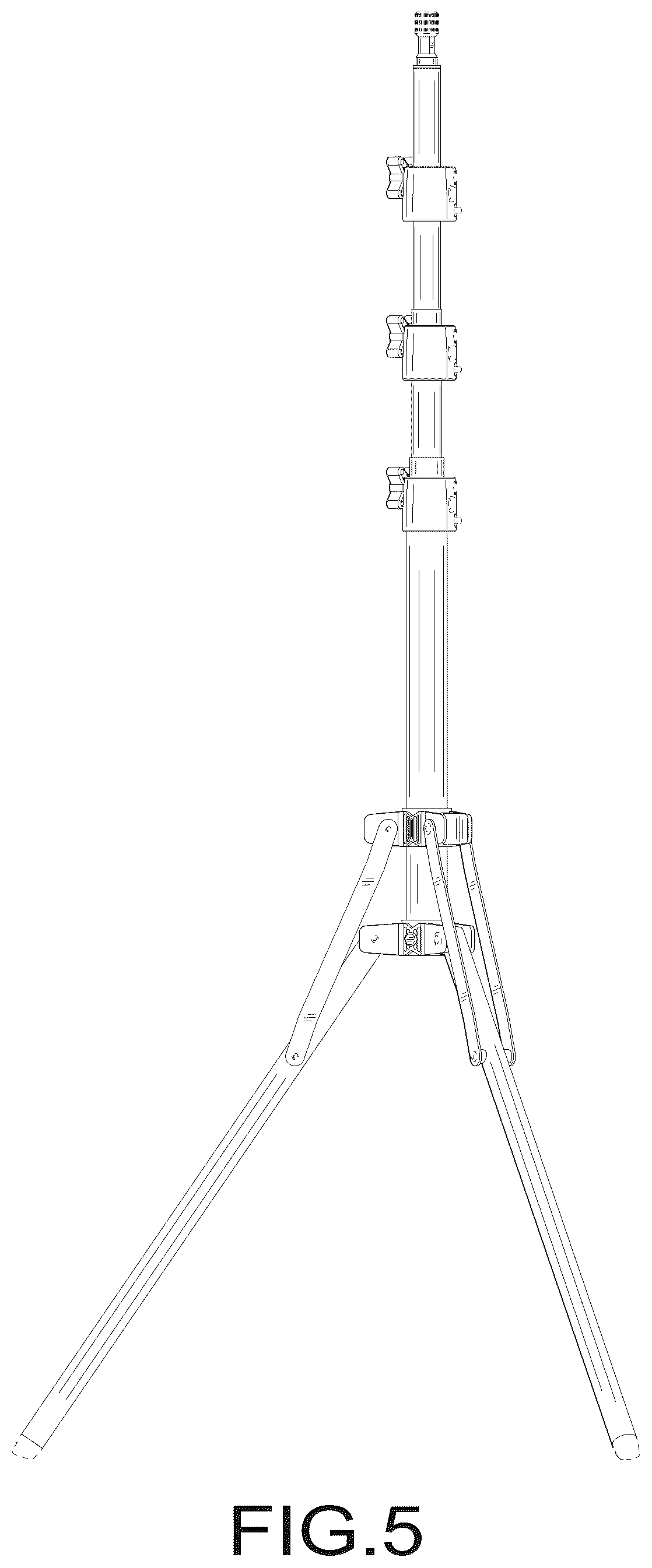Patent USD1075886 Figure 5 – Light stand