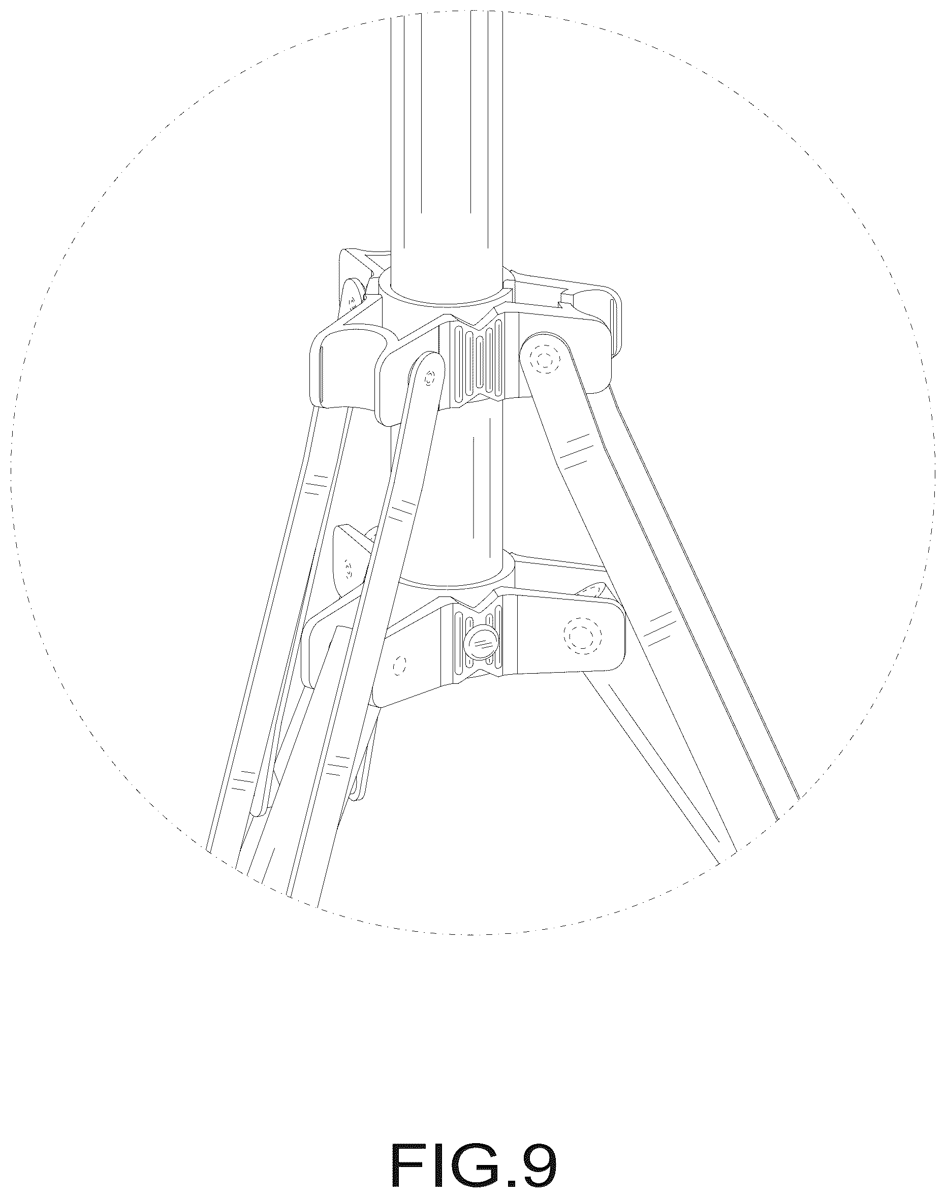Patent USD1075886 Figure 9 – Light stand