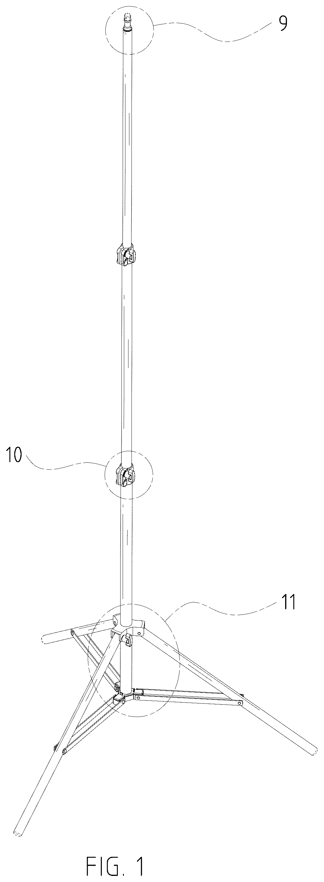 Patent USD1075887 — Light stand — Figure 1