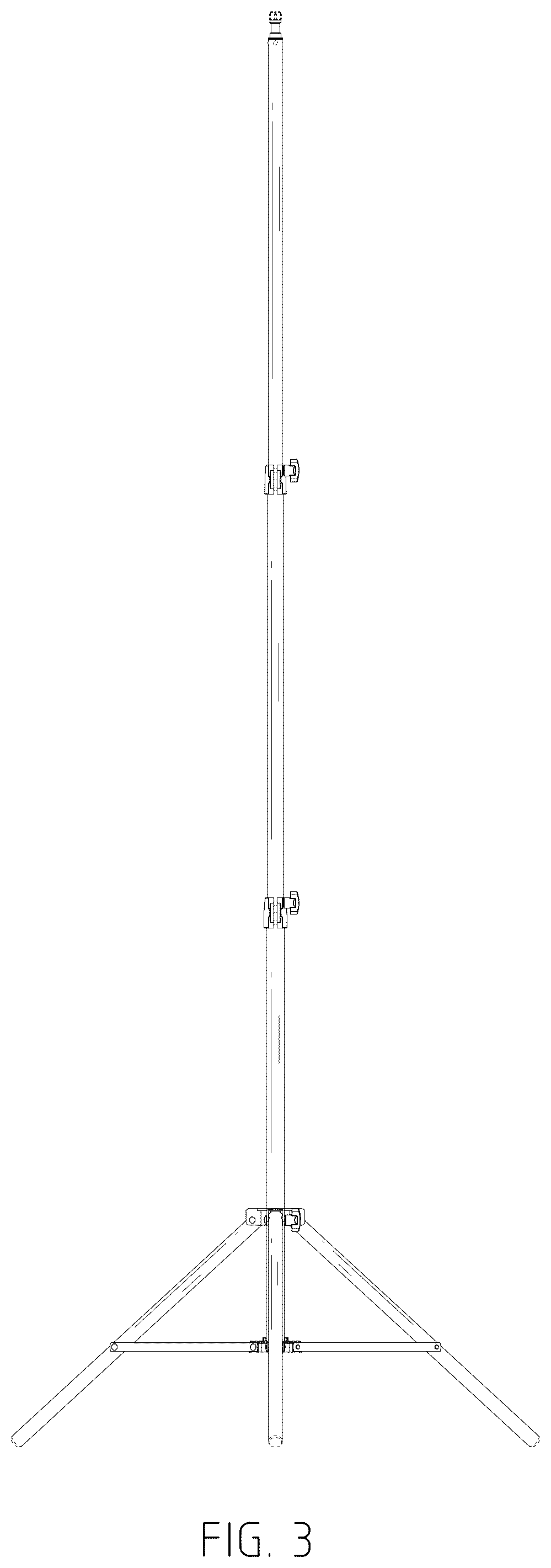 Patent USD1075887 Figure 3 – Light stand