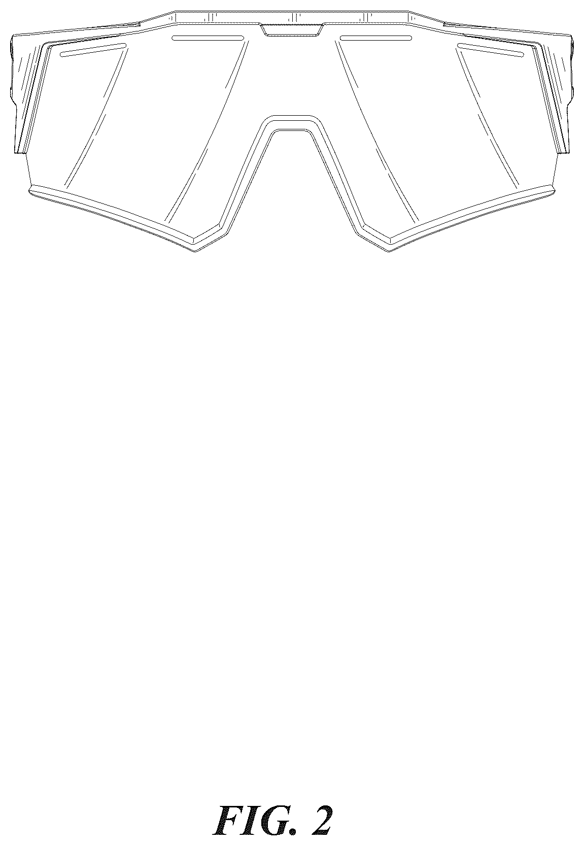 Patent USD1075890 Figure 2 – Sport sunglasses