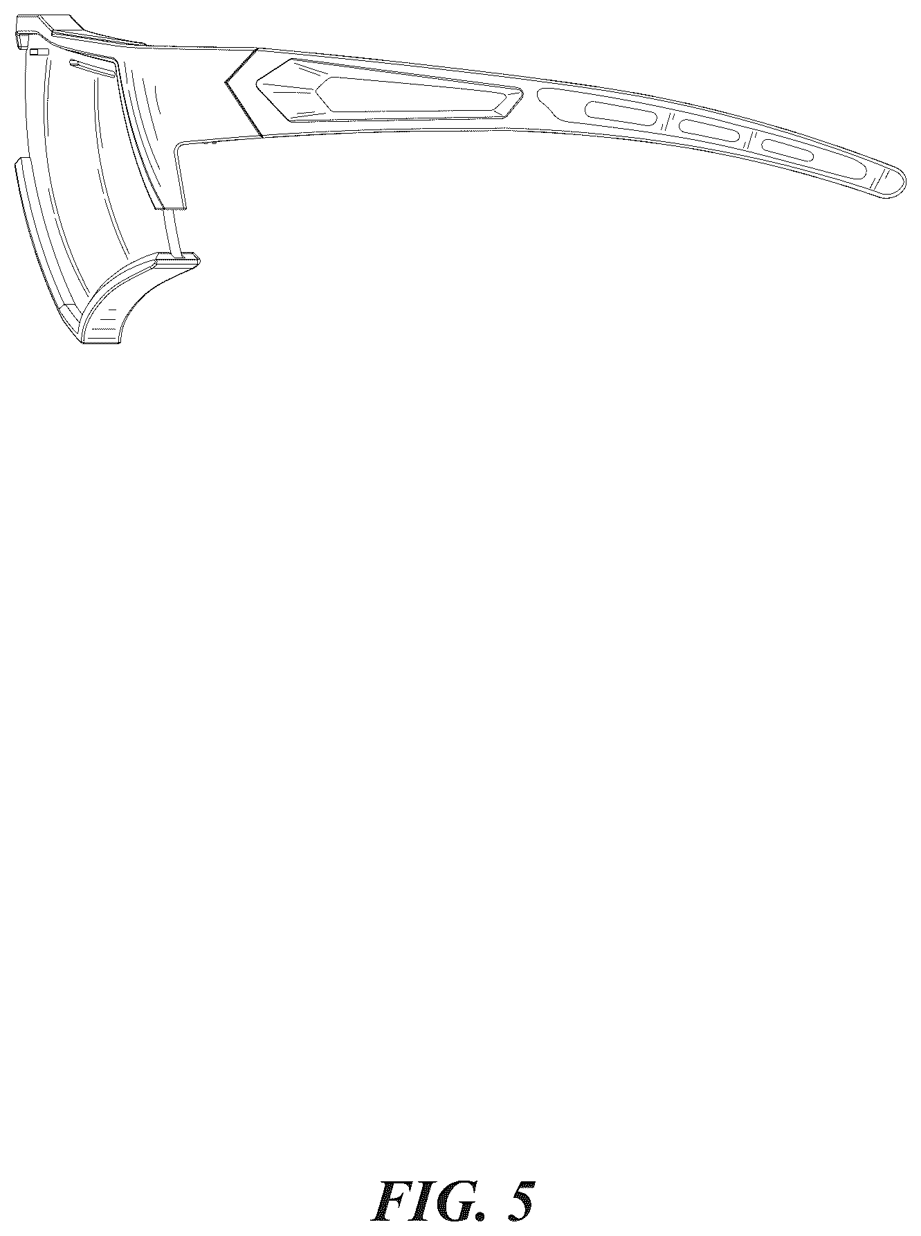 Patent USD1075890 Figure 5 – Sport sunglasses