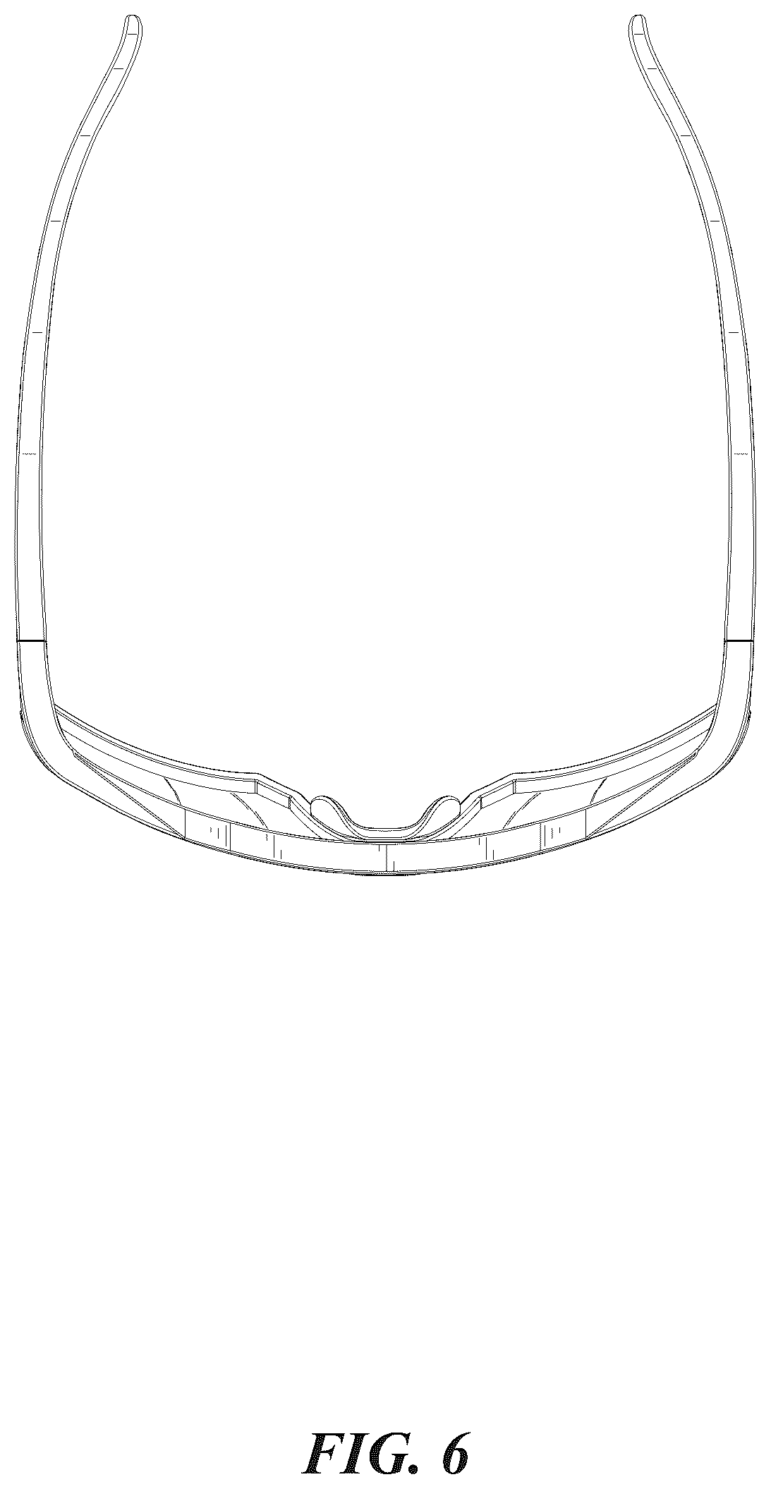 Patent USD1075890 Figure 6 – Sport sunglasses