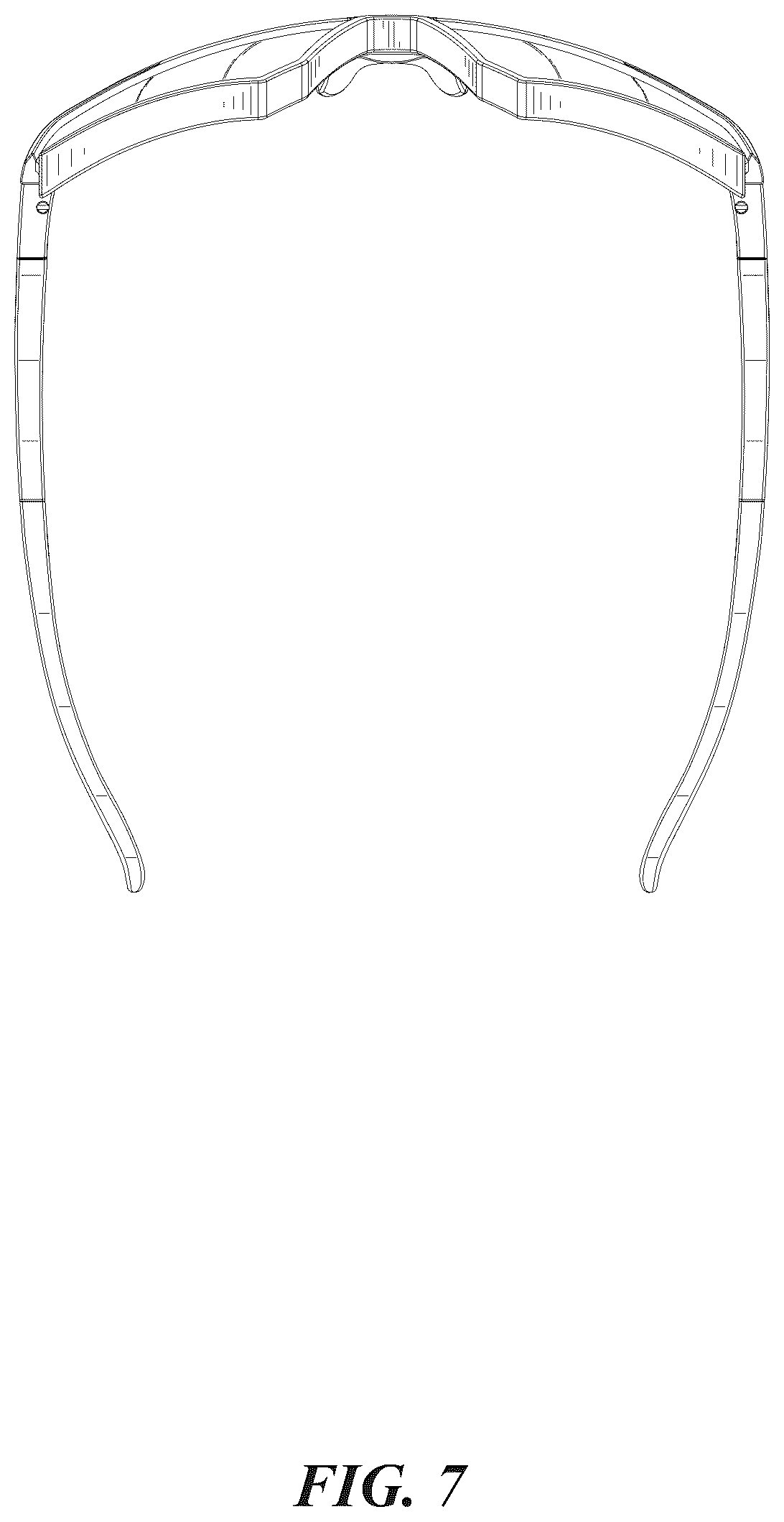 Patent USD1075890 Figure 7 – Sport sunglasses