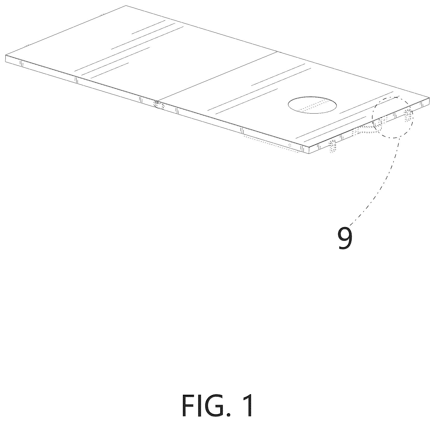 Patent USD1075923 Figure 1 – Game toss board