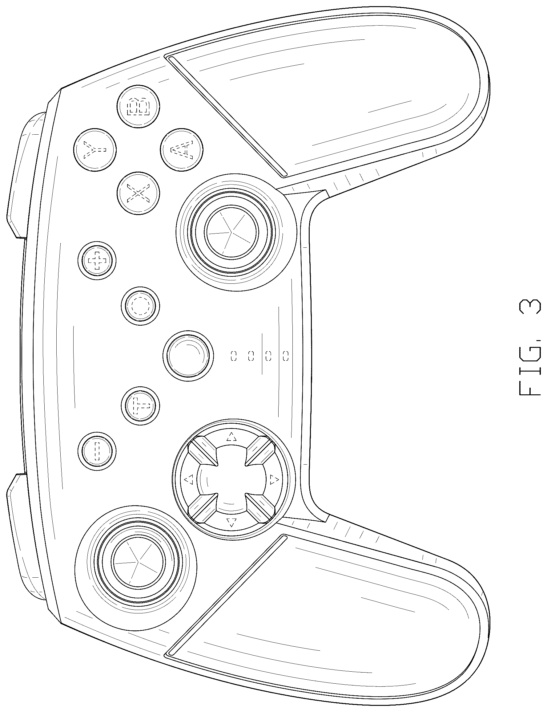 Patent USD1075927 Figure 3 – Gamepad
