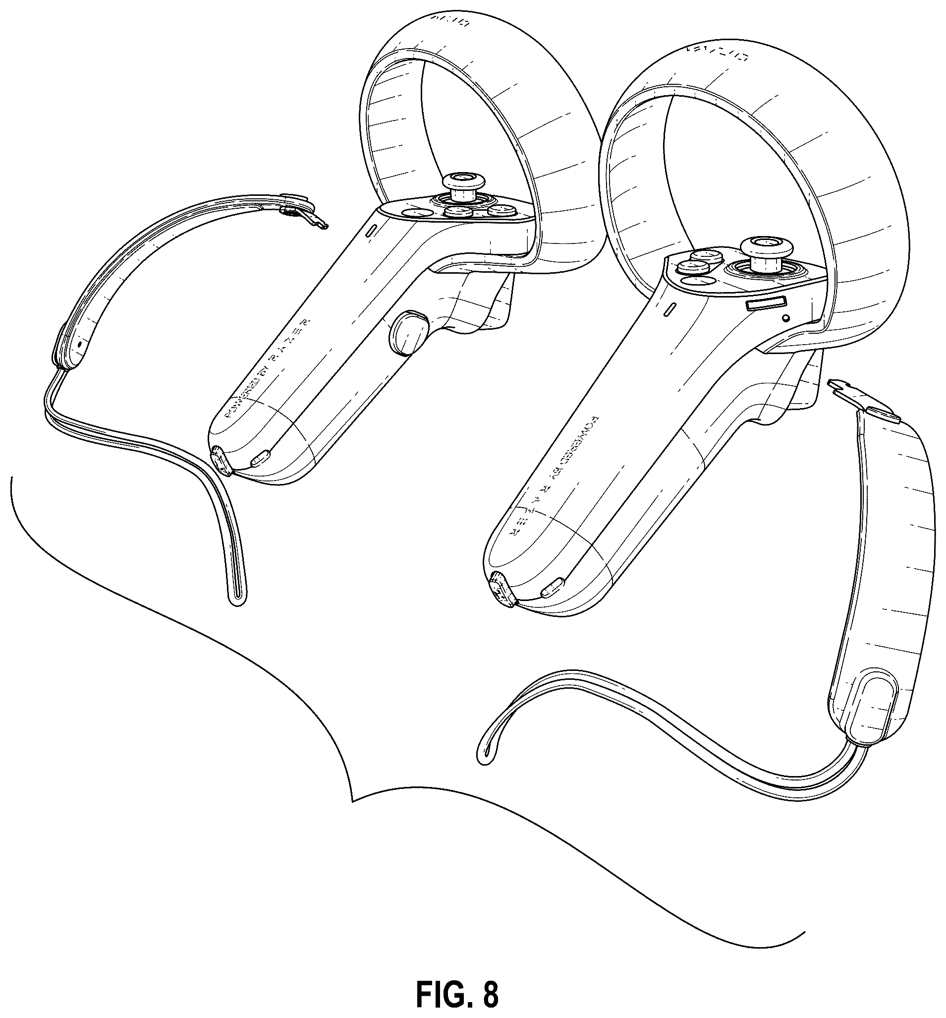 Patent USD1075928 Figure 8 – Controller