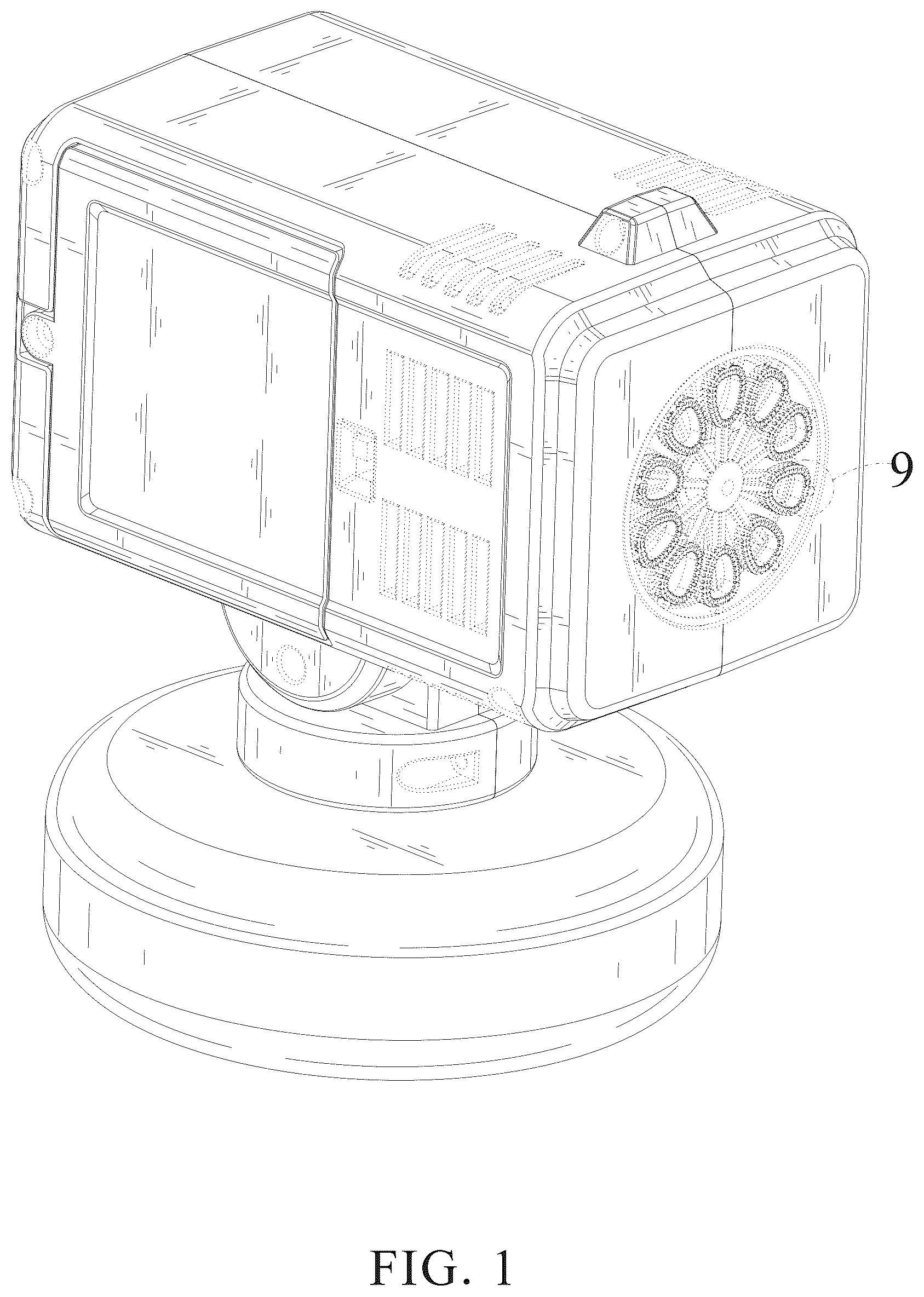 Patent USD1075939 Figure 1 – Toy bubble machine