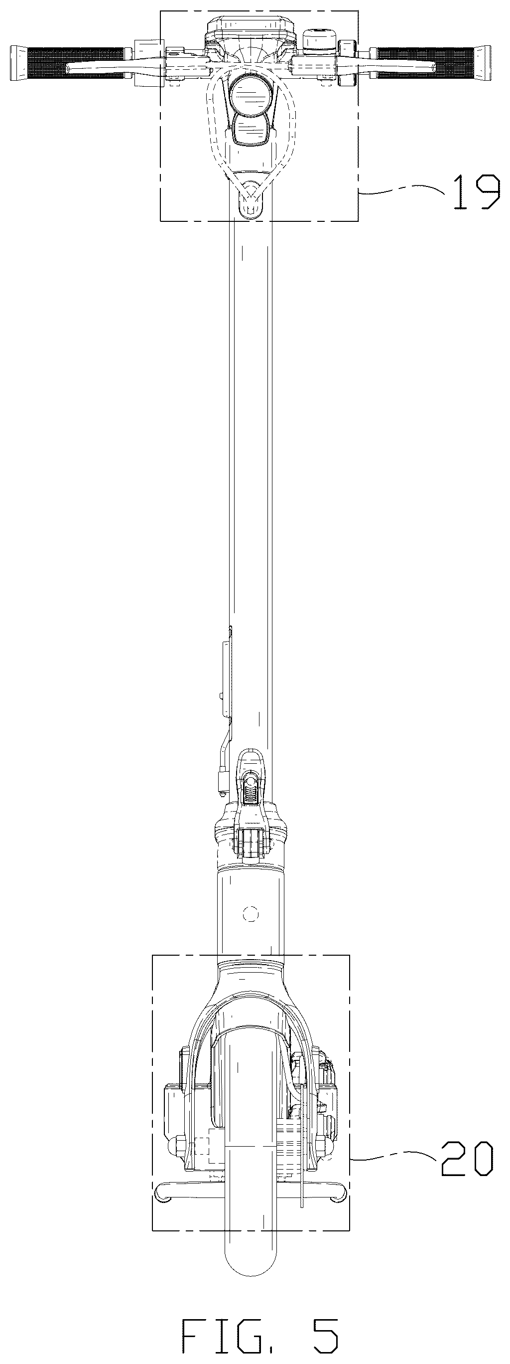 Patent USD1075942 Figure 5 – Scooter