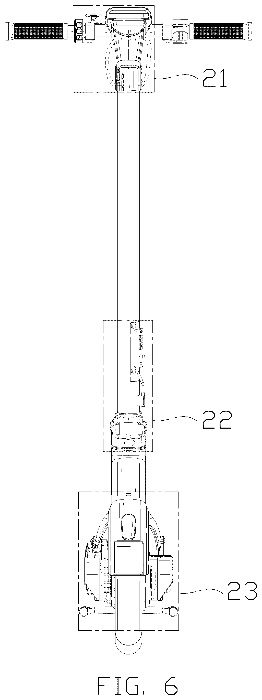 Patent USD1075942 Figure 6 – Scooter