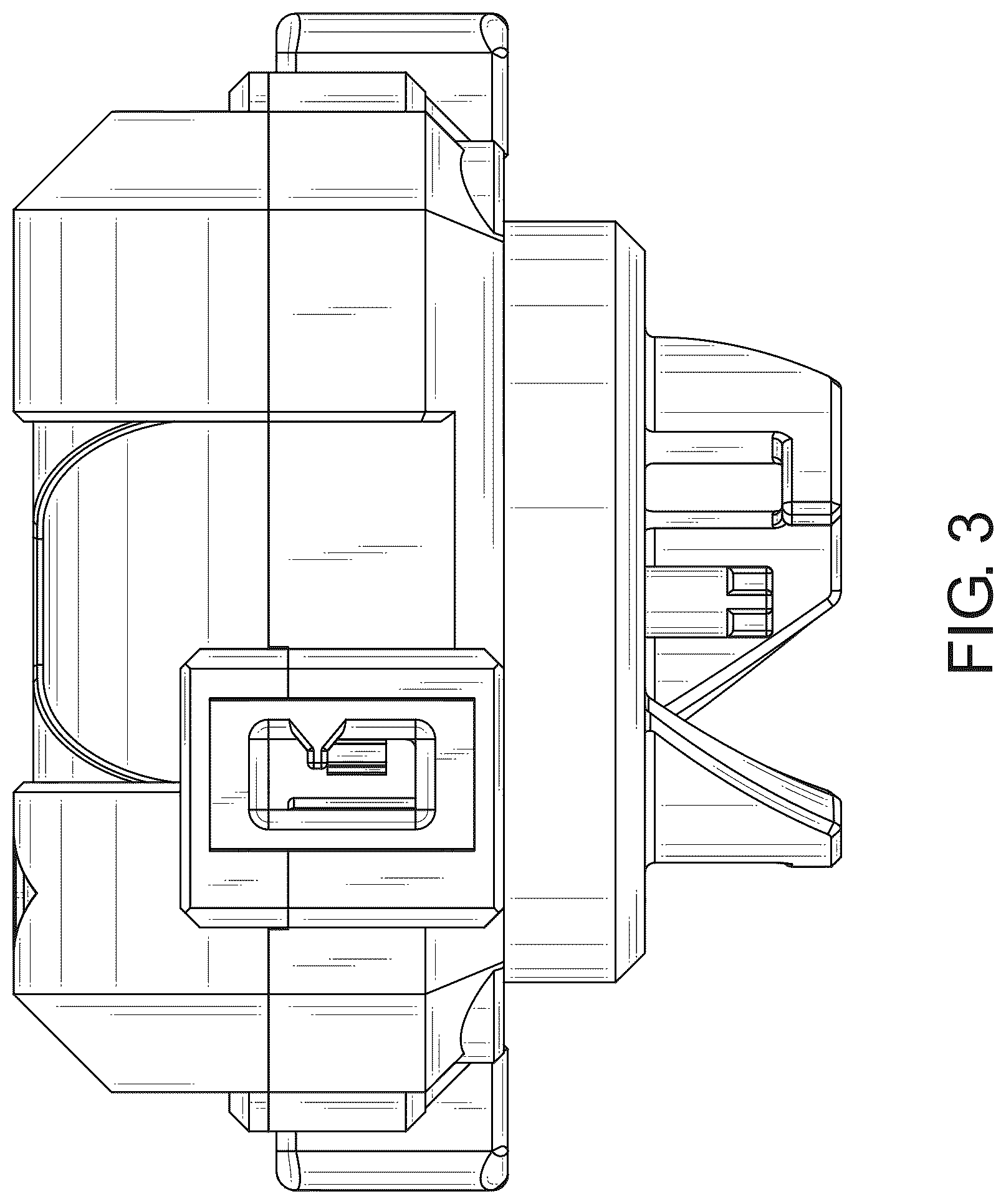 Patent USD1075943 Figure 3 – Launching apparatus for spinning top toy