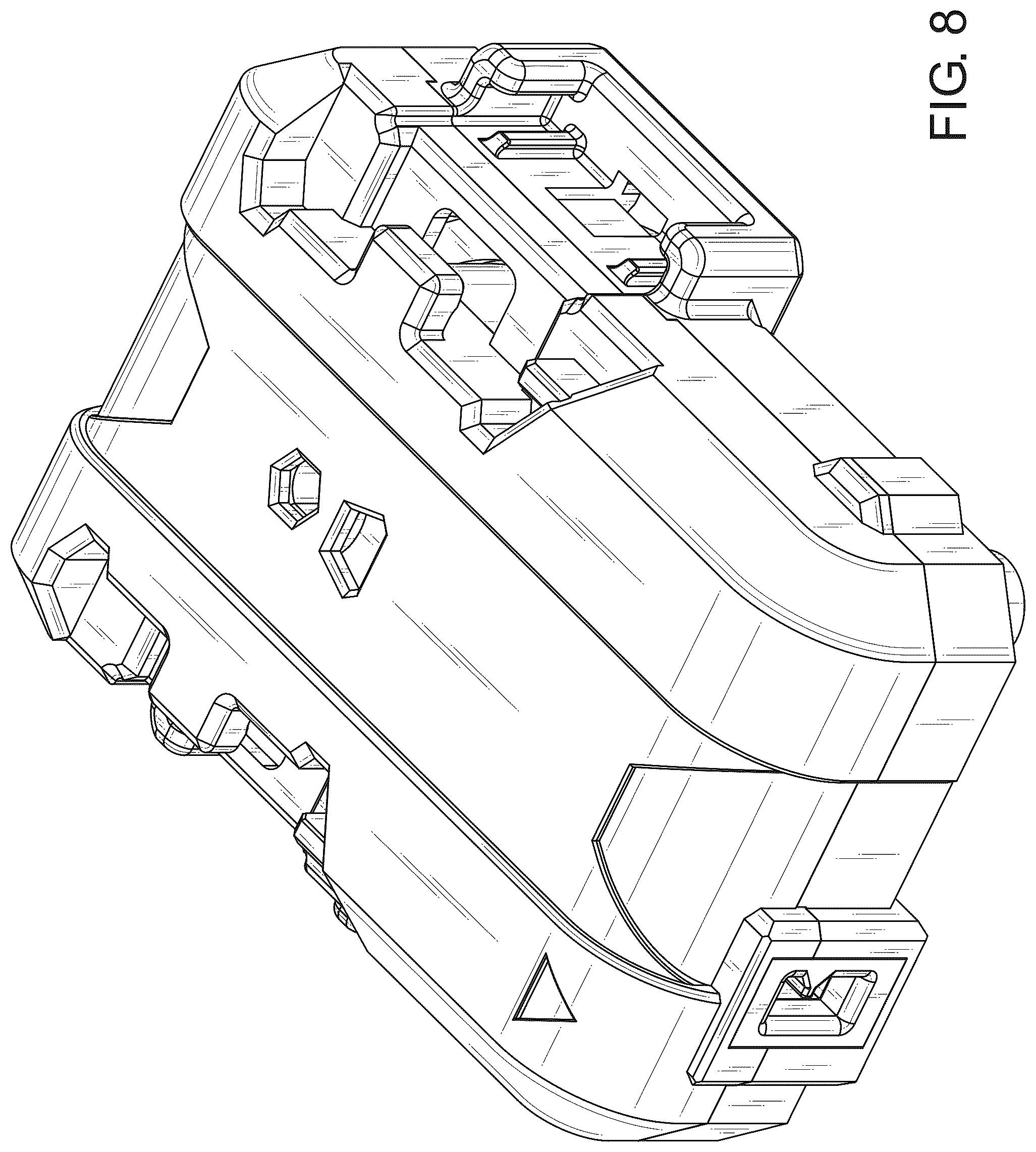 Patent USD1075943 Figure 8 – Launching apparatus for spinning top toy