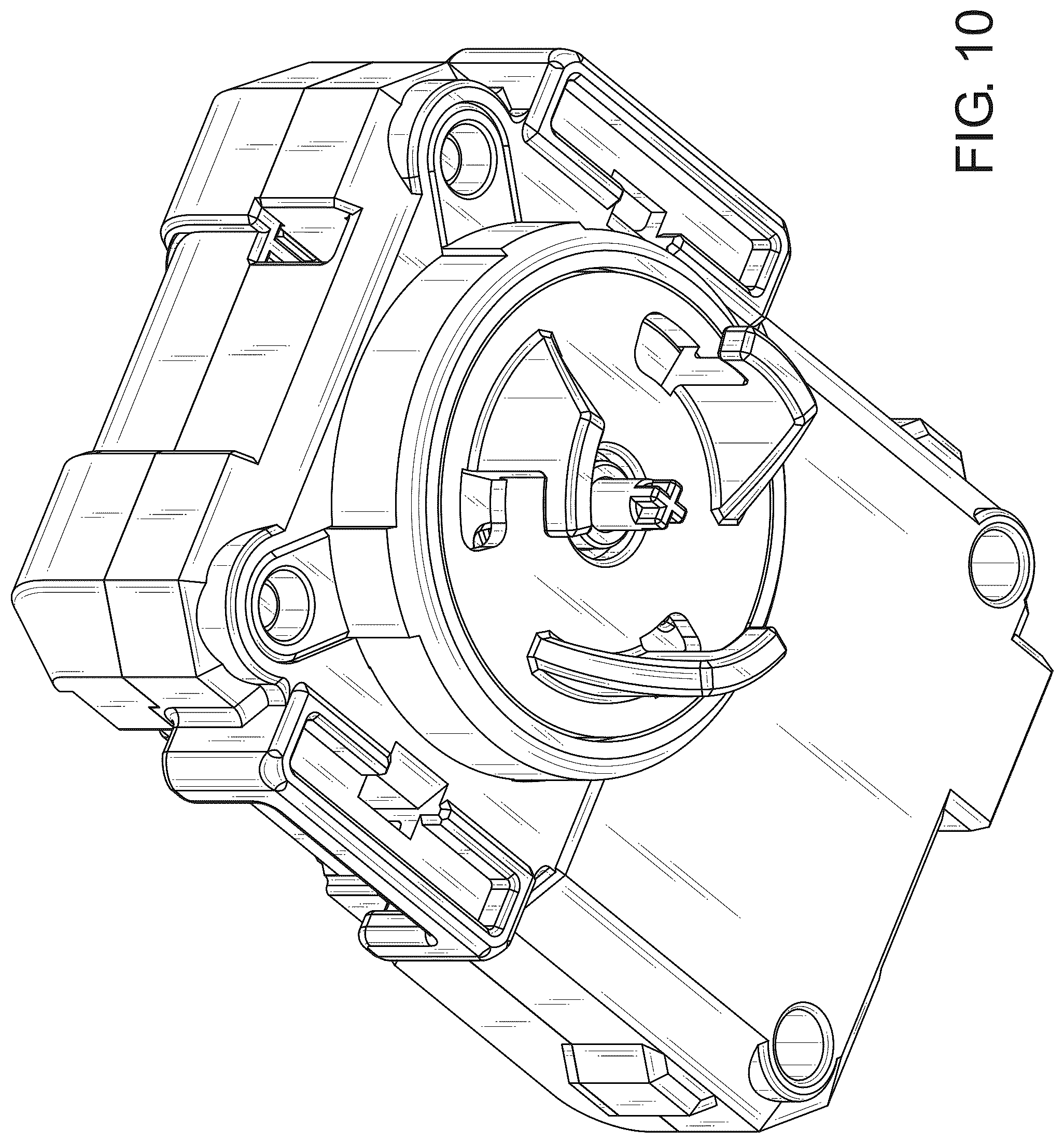 Patent USD1075943 Figure 10 – Launching apparatus for spinning top toy