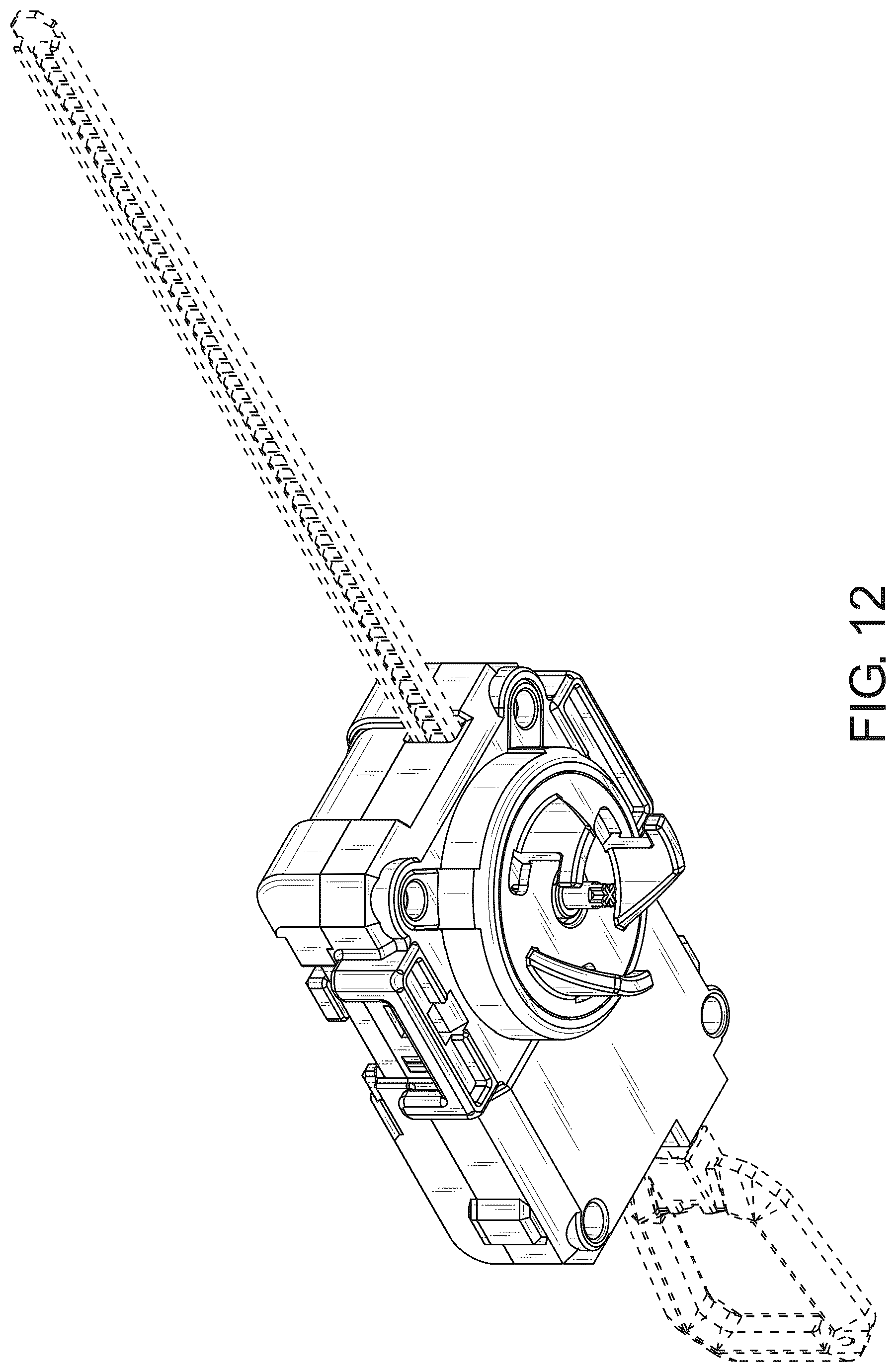 Patent USD1075943 Figure 12 – Launching apparatus for spinning top toy