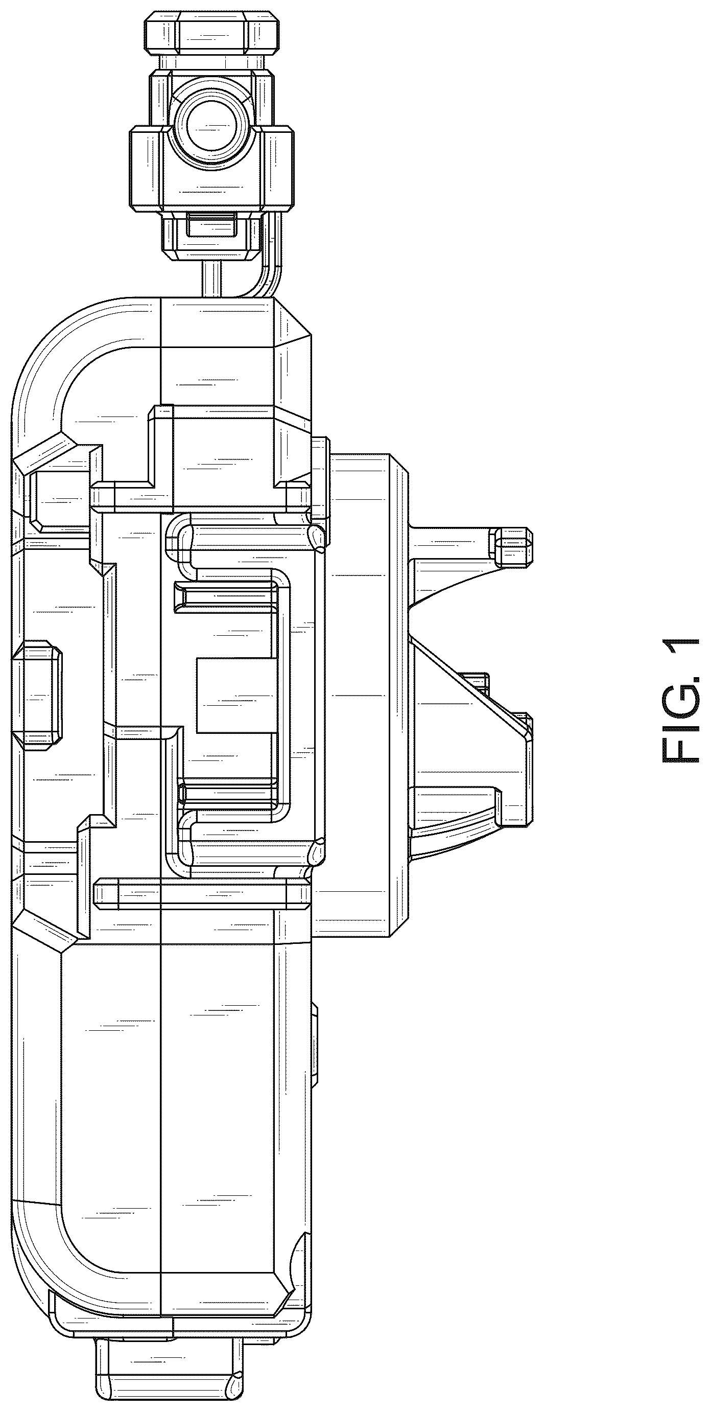 Patent USD1075947 Figure 1 – Launching apparatus for spinning top toy